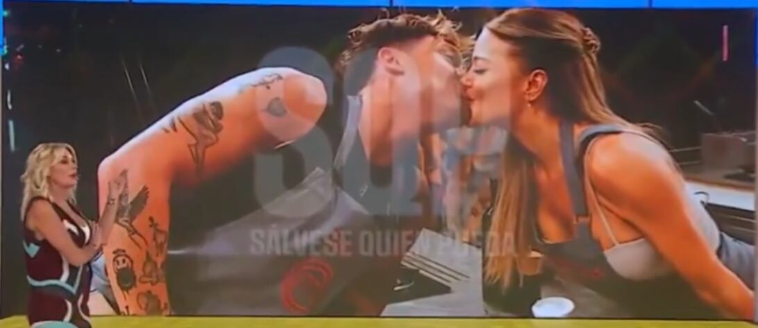 La pareja también hizo público su amor en las grabaciones del programa