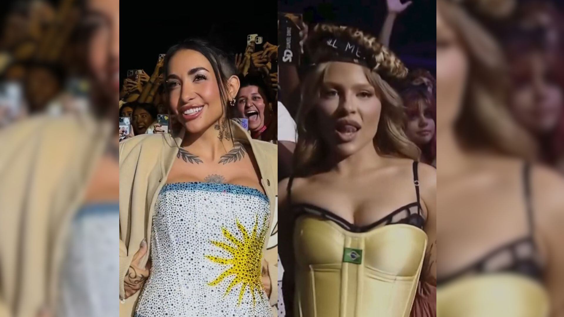 En plena polémica con Emilia Mernes indican que una amiga suya le copió un particular look a María Becerra en un show