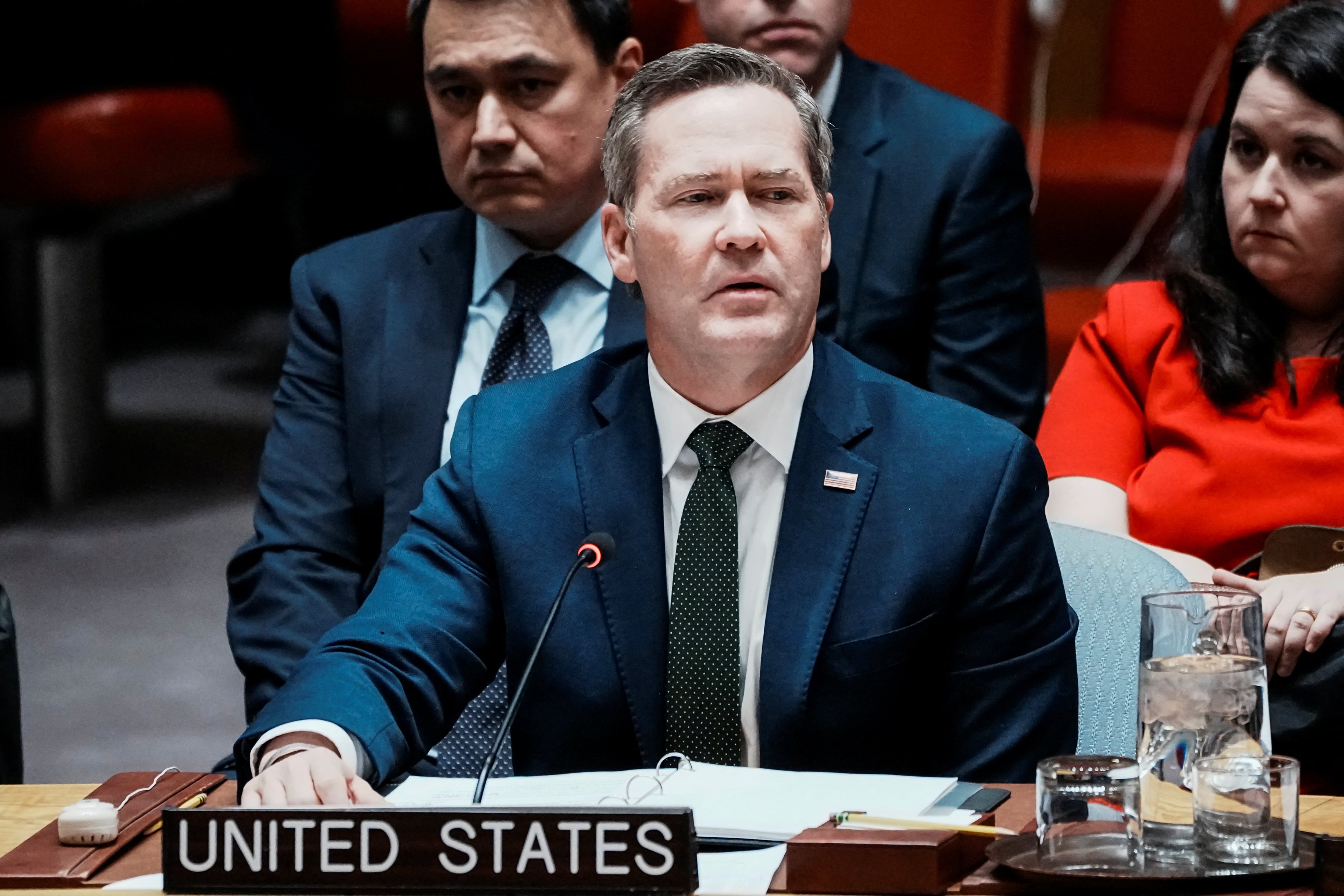 El embajador de Estados Unidos ante las Naciones Unidas, Michael Waltz, se dirige a la ONU durante una reunión del Consejo de Seguridad (REUTERS/Eduardo Munoz/Archivo)