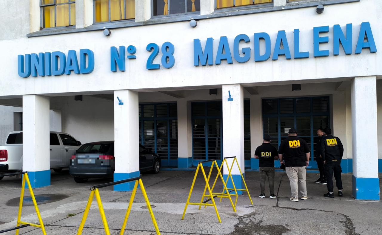 La fachada del Penal de Magdalena