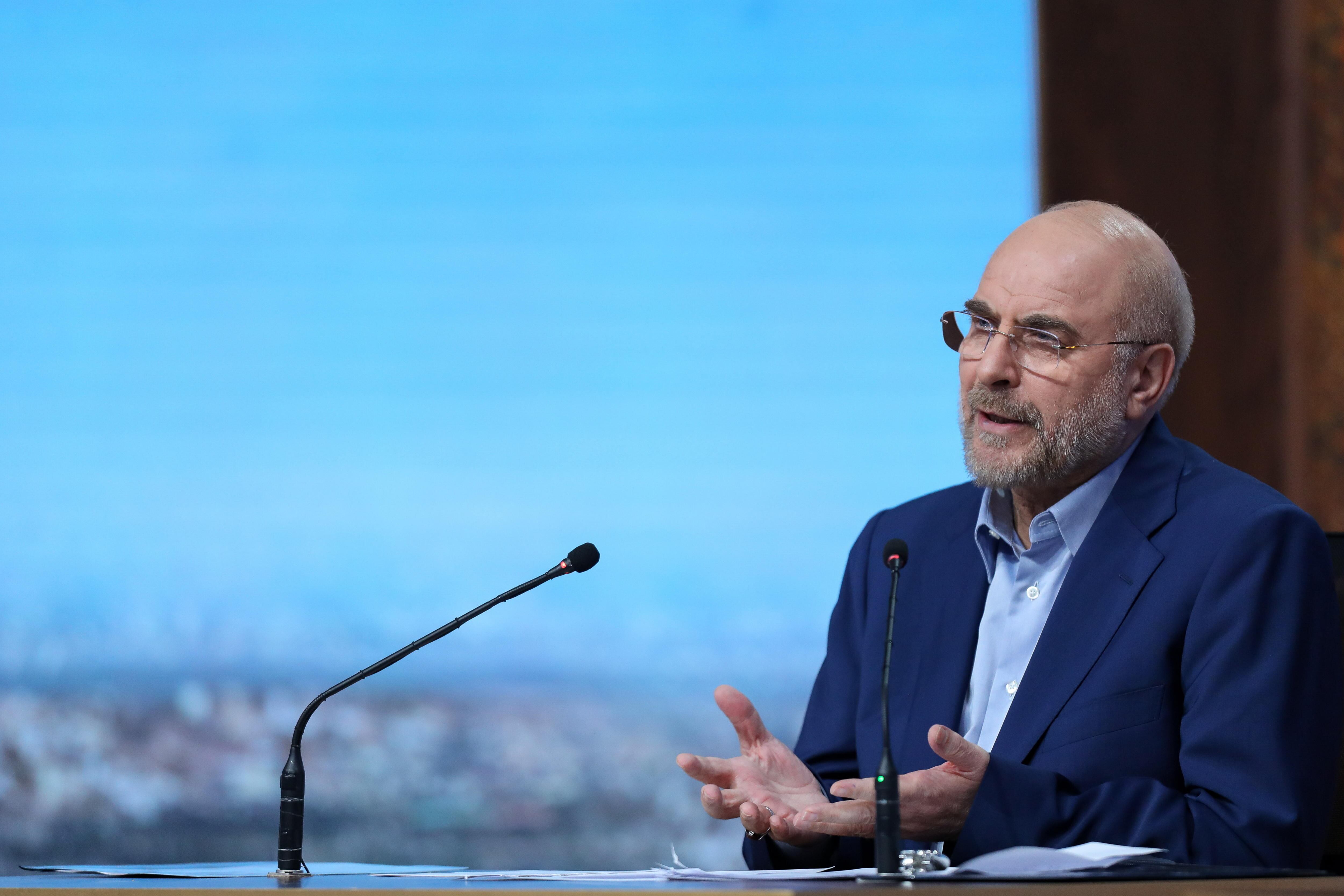 El presidente del Parlamento iraní, Mohamad Baqer Qalibaf (EFE)