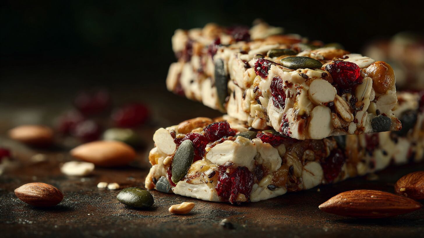 Las barritas de avena con frutos secos y frutas deshidratadas son perfectas para quienes buscan desayunos portátiles y energéticos para llevar (Imagen Ilustrativa Infobae)