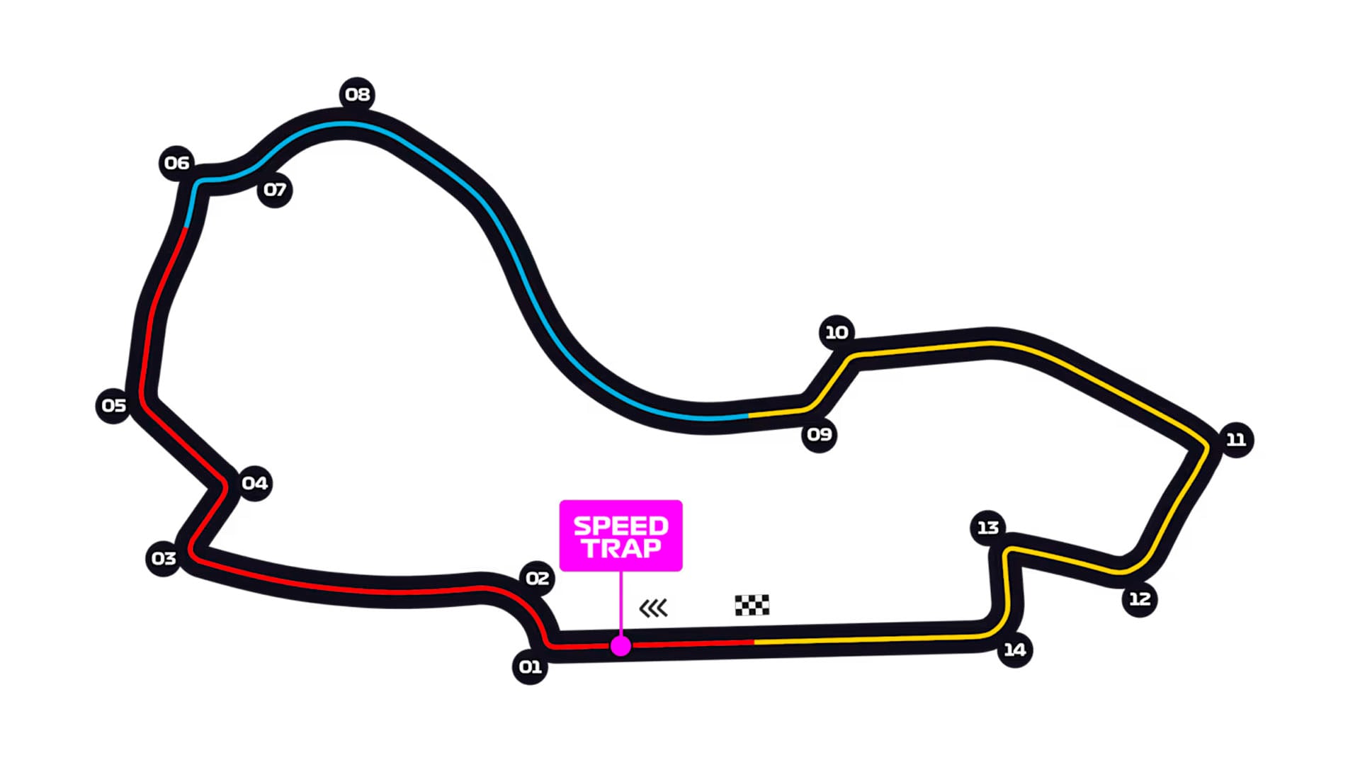 El mapa detallado del circuito Albert Park utilizado para el Gran Premio de Australia 2026 (@F1)