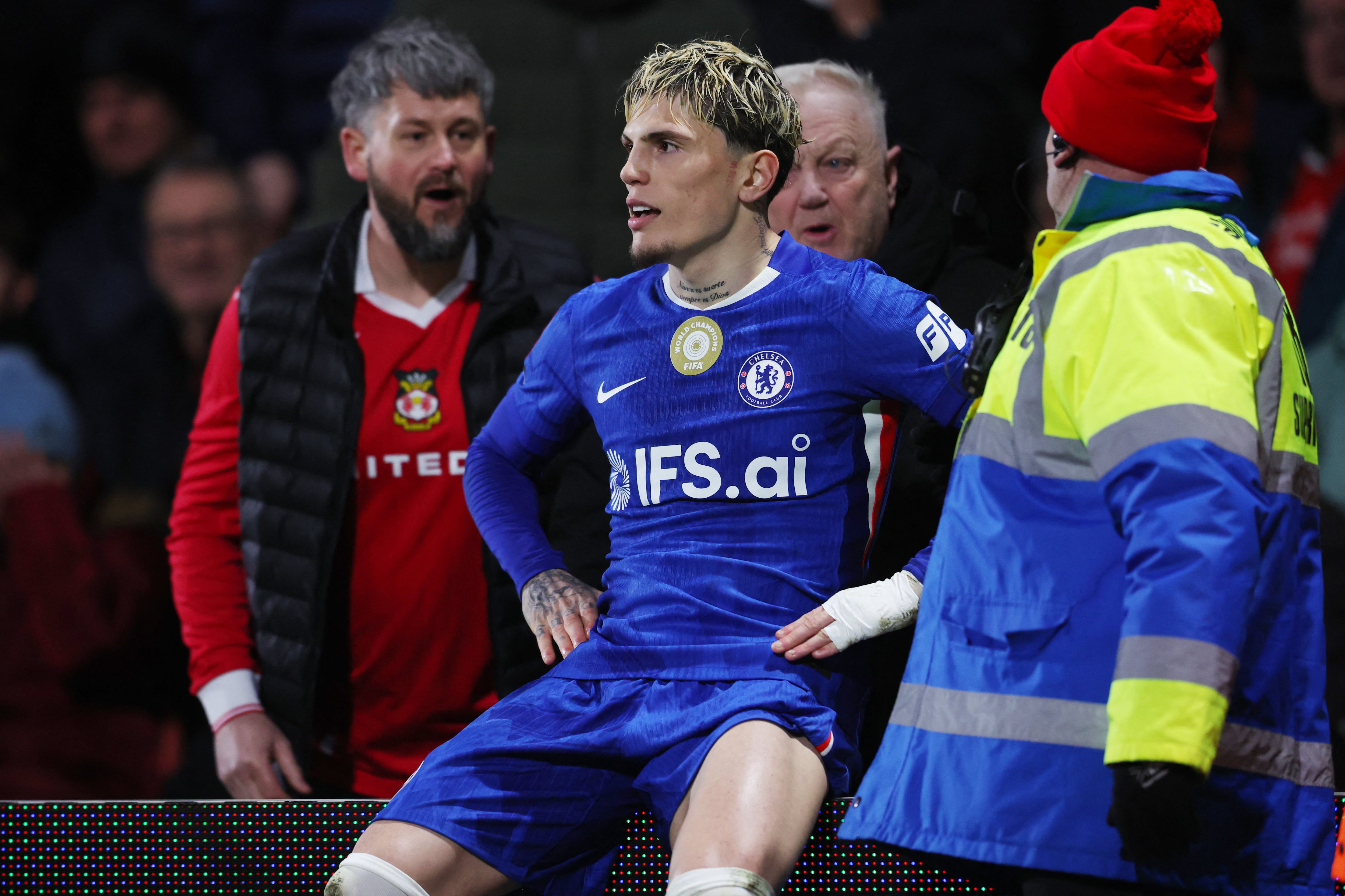 La contundencia de Alejandro Garnacho fue determinante en el tiempo suplementario (Reuters/Ed Sykes)