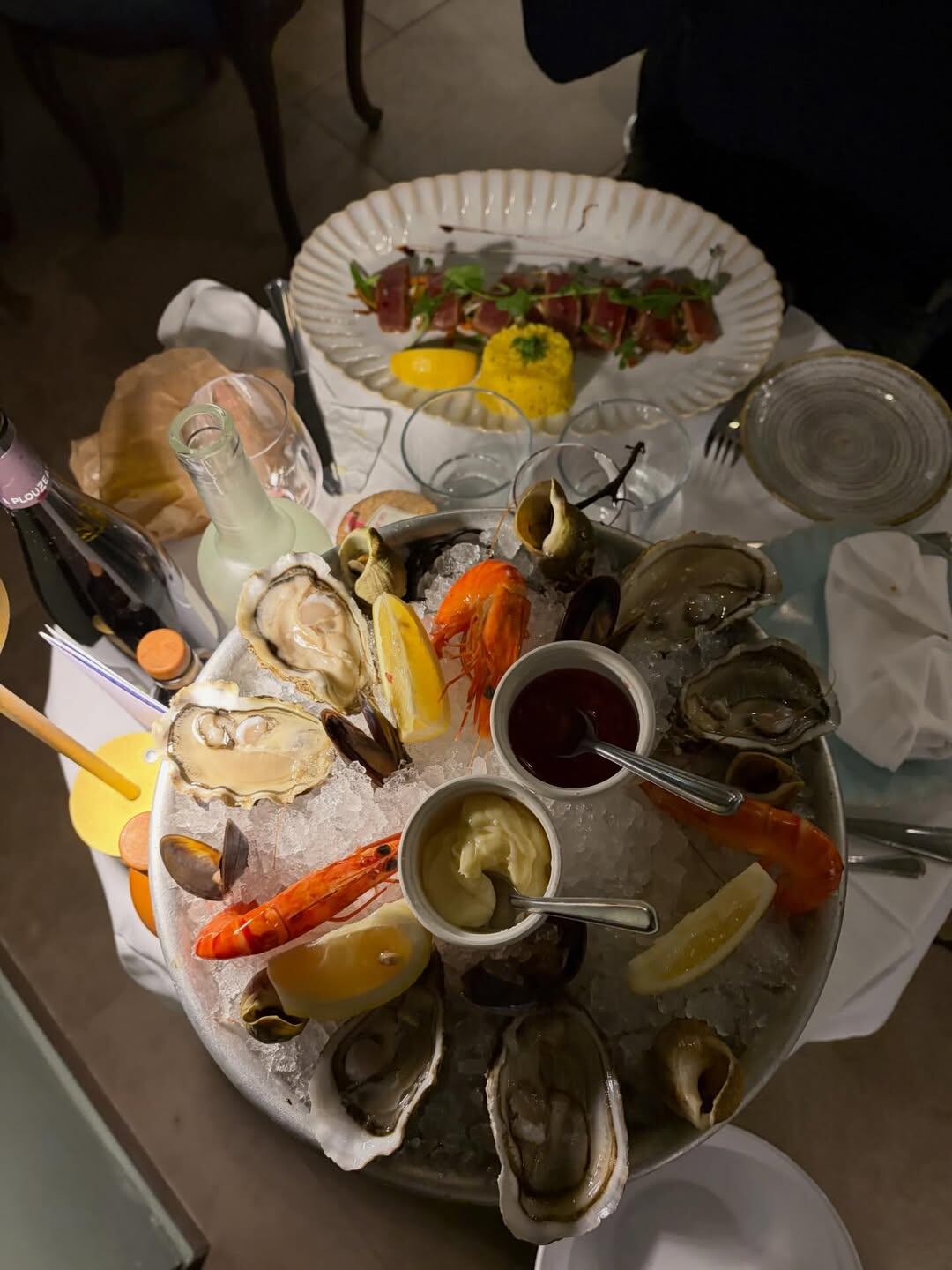 La gastronomía tuvo un rol clave en el viaje de la pareja por la Costa Azul (Instagram)