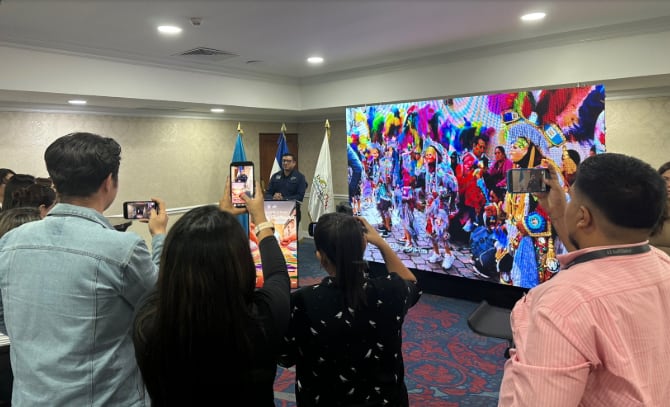 Autoridades guatemaltecas presentan la campaña “Semana Santa es pausa” ante prensa salvadoreña y generadores de contenido. / (CATA Centroamérica)