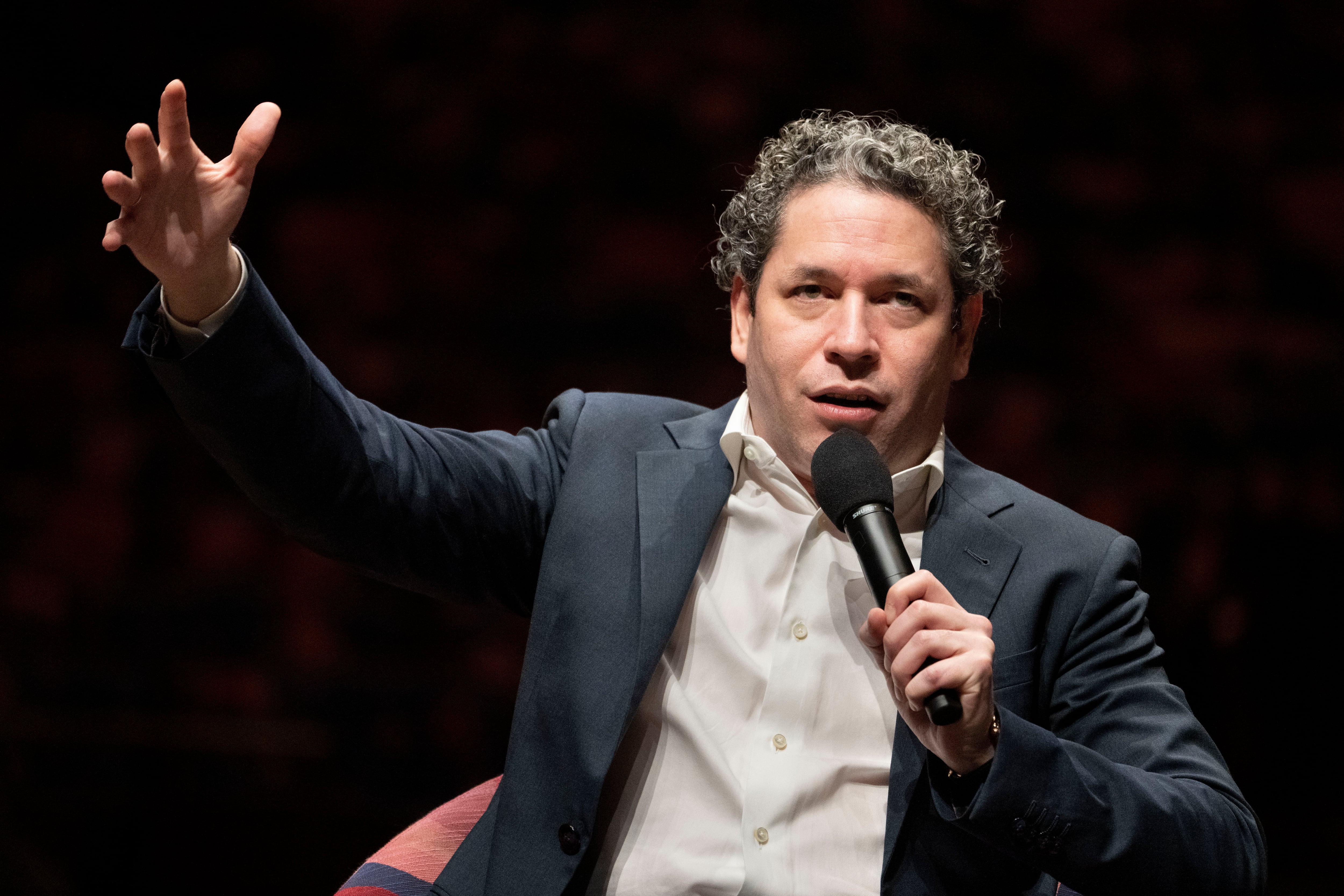 Gustavo Dudamel contestó a Chalamet: “Hay que hablar con conocimiento y con hechos” (Foto AP/John Minchillo)