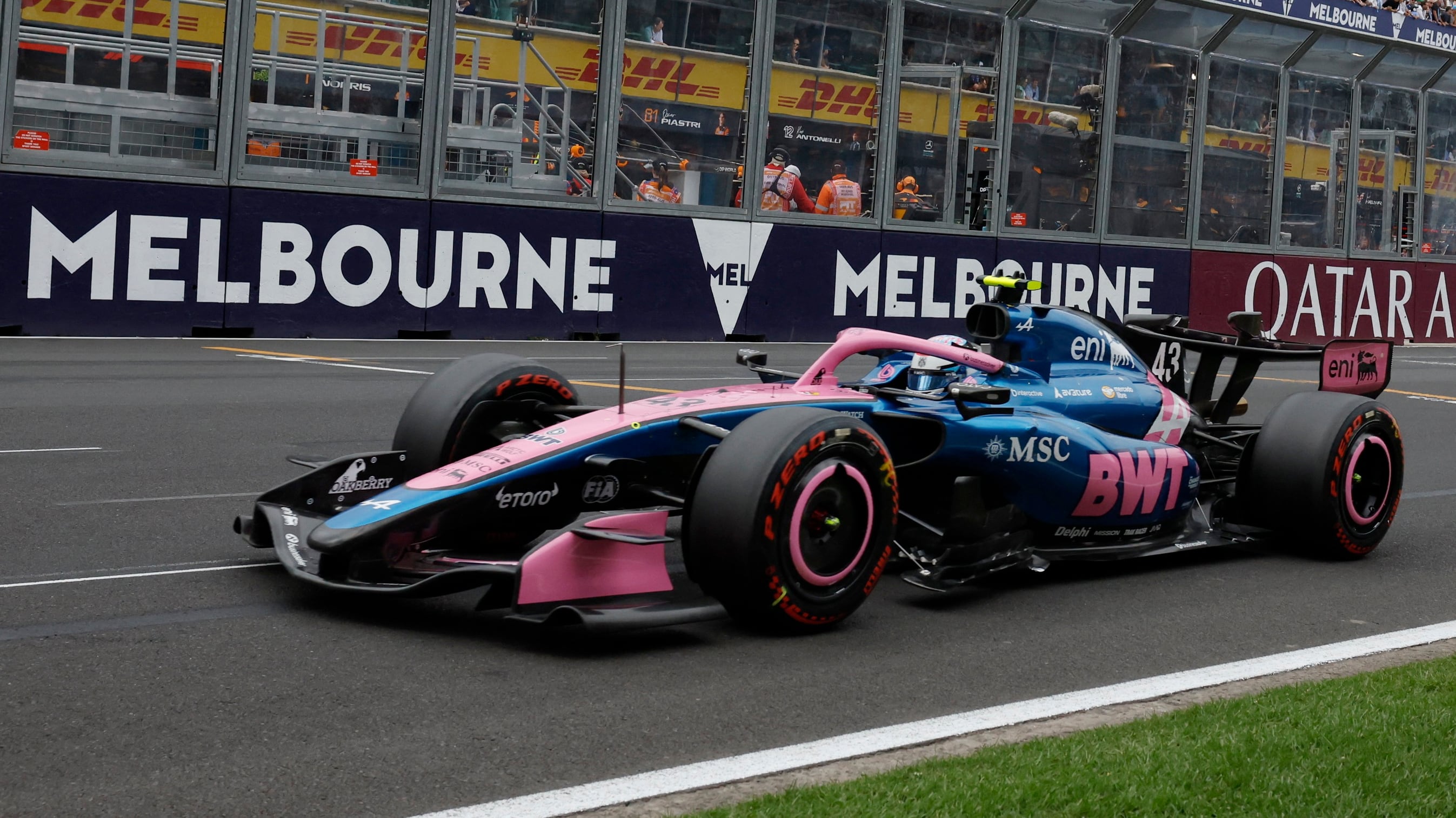 Franco Colapinto durante el GP de Australia con su Alpine (REUTERS/Hollie Adams)
