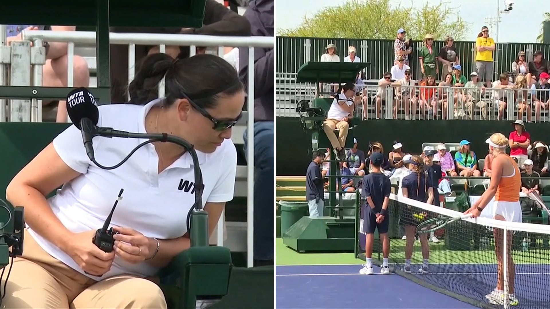 El momento en el que la jueza comunica que no hay pelotas