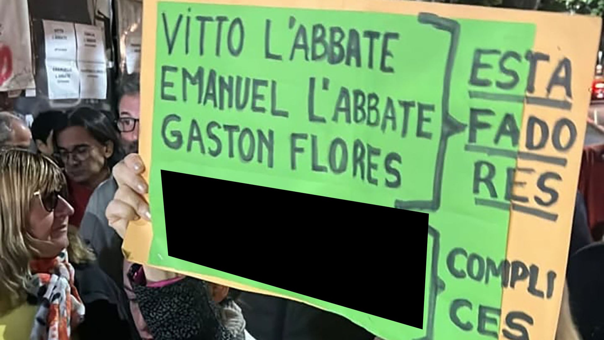 2025: escrache televisado a L'Abbate y su clan