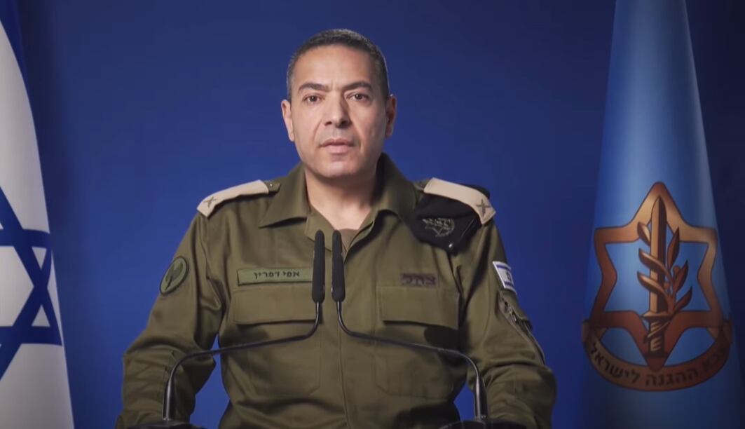 El portavoz del Ejército de Israel, Effie Defrin