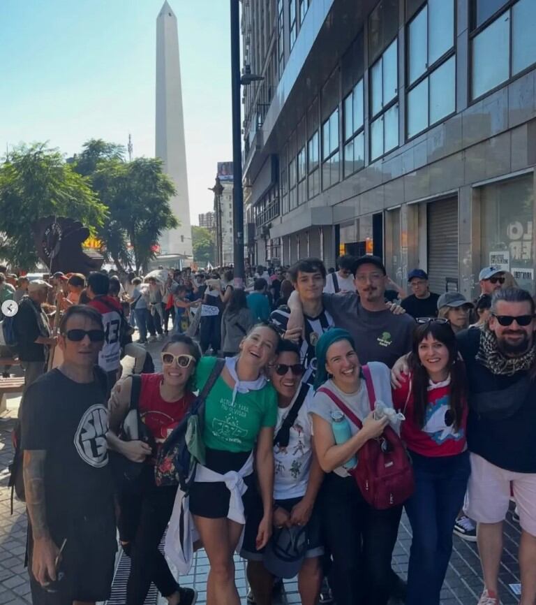Itziar Ituño con un profundo compromiso social en Argentina en la marcha del 24 de marzo (Instagram)