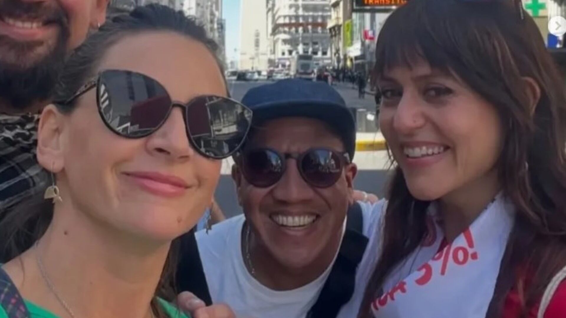 Itziar Ituño, la actriz española de La casa de papel, en la marcha por el día de la memoria (Instagram)