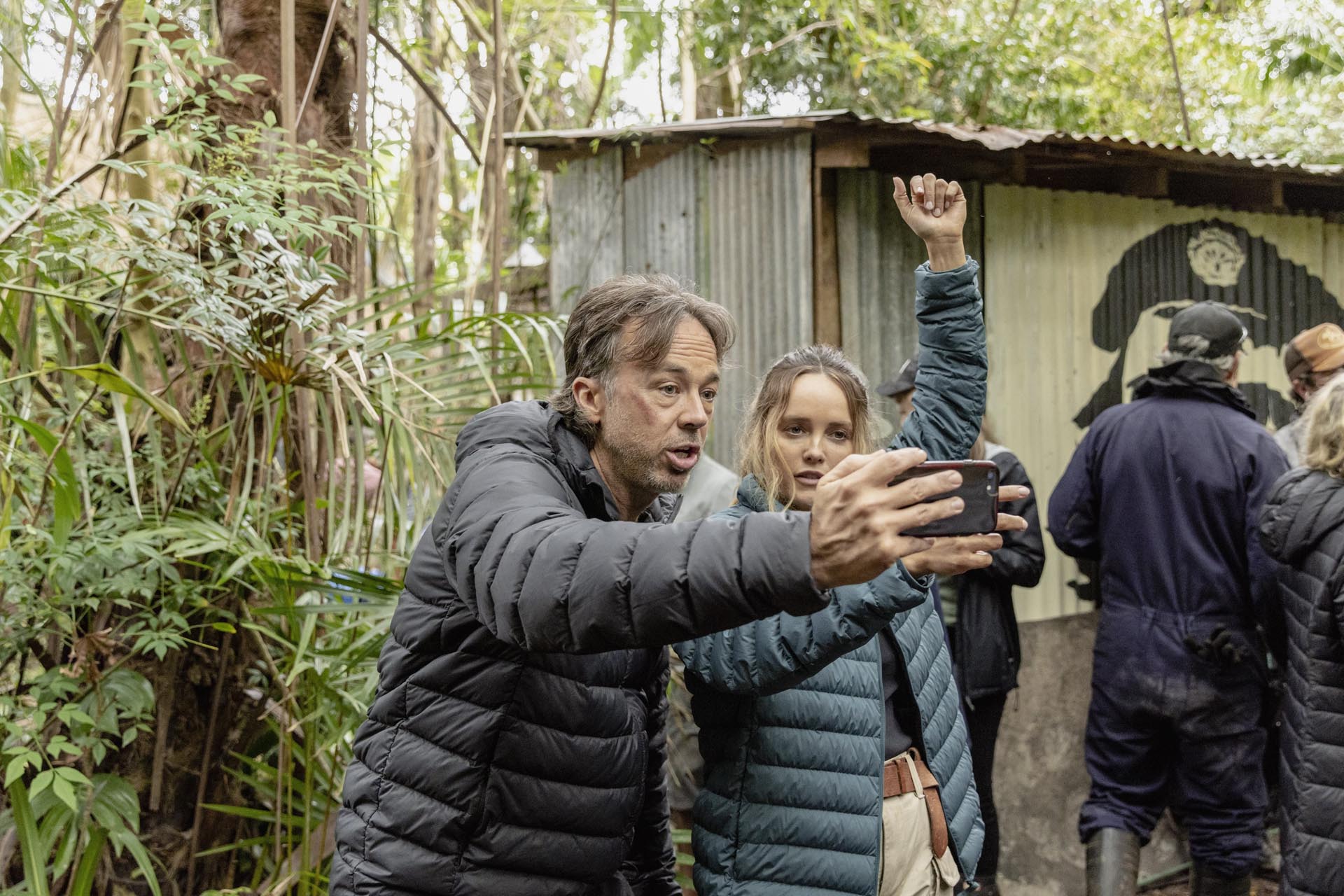 Gurry, estrella de la serie CAUGHT, en pleno rodaje (AMC Networks)