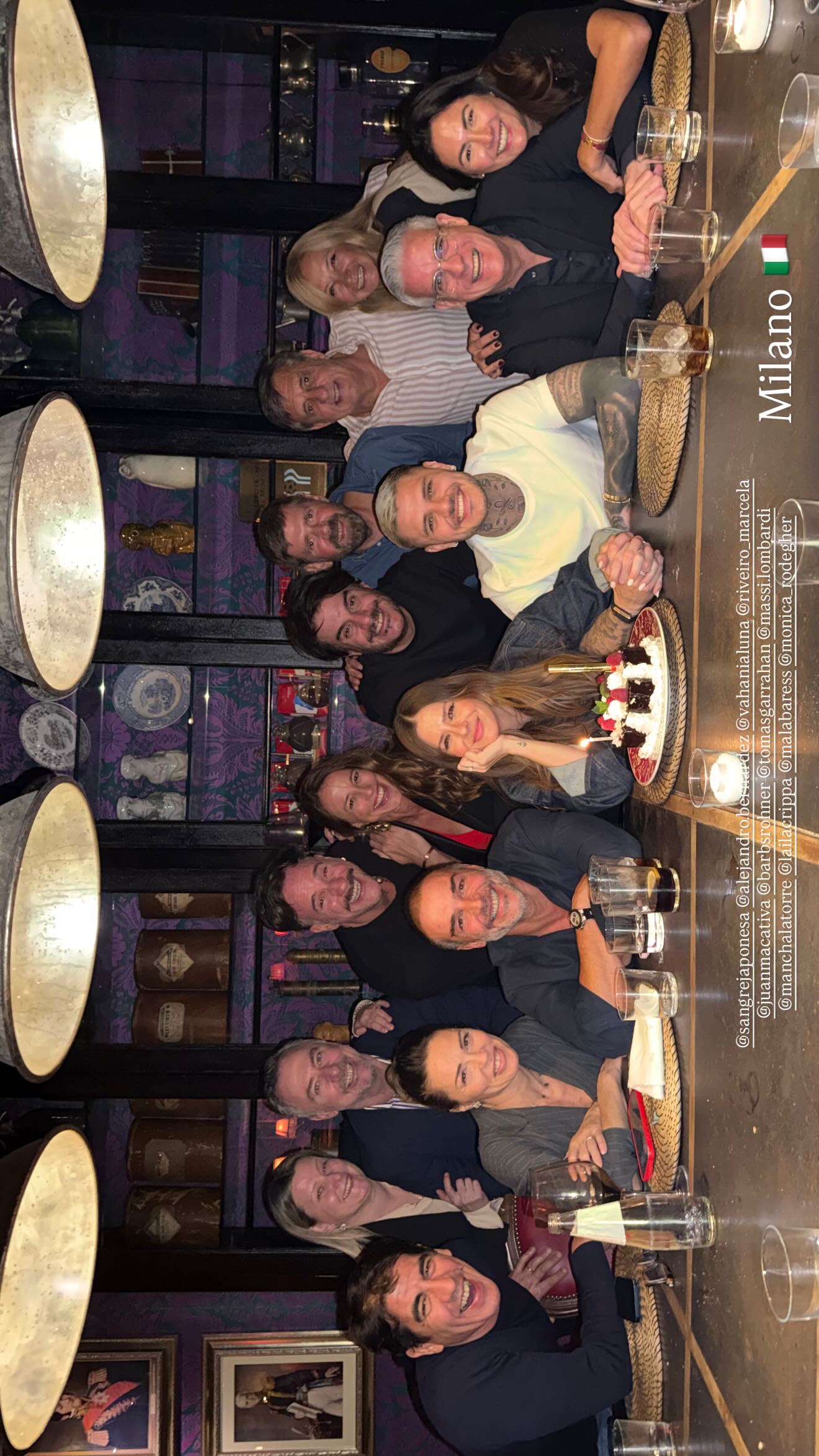 Suárez siguió con la celebración de cumpleaños en Milán 