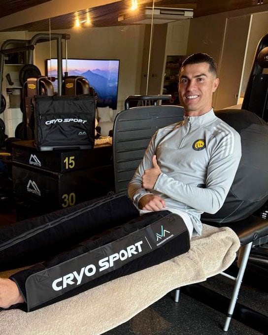 La imagen que compartió Cristiano Ronaldo durante su recuperación en Madrid