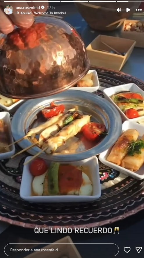 La gastronomía en el yate de lujo que recordó Ana Rosenfeld con las similitudes del festejo de la China Suárez (Instagram)