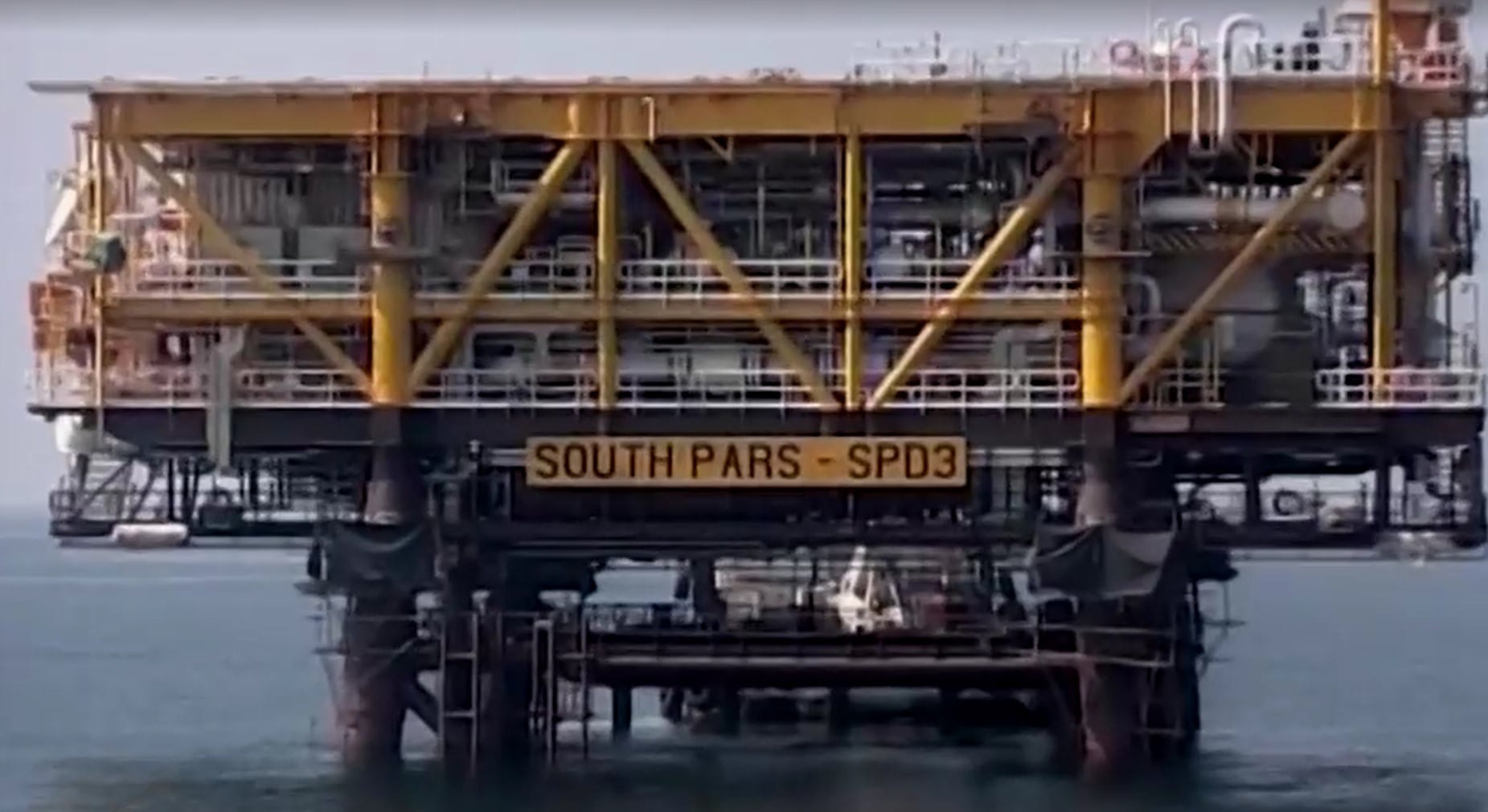 Planta de gas iraní South Pars (Reuters/captura de video)