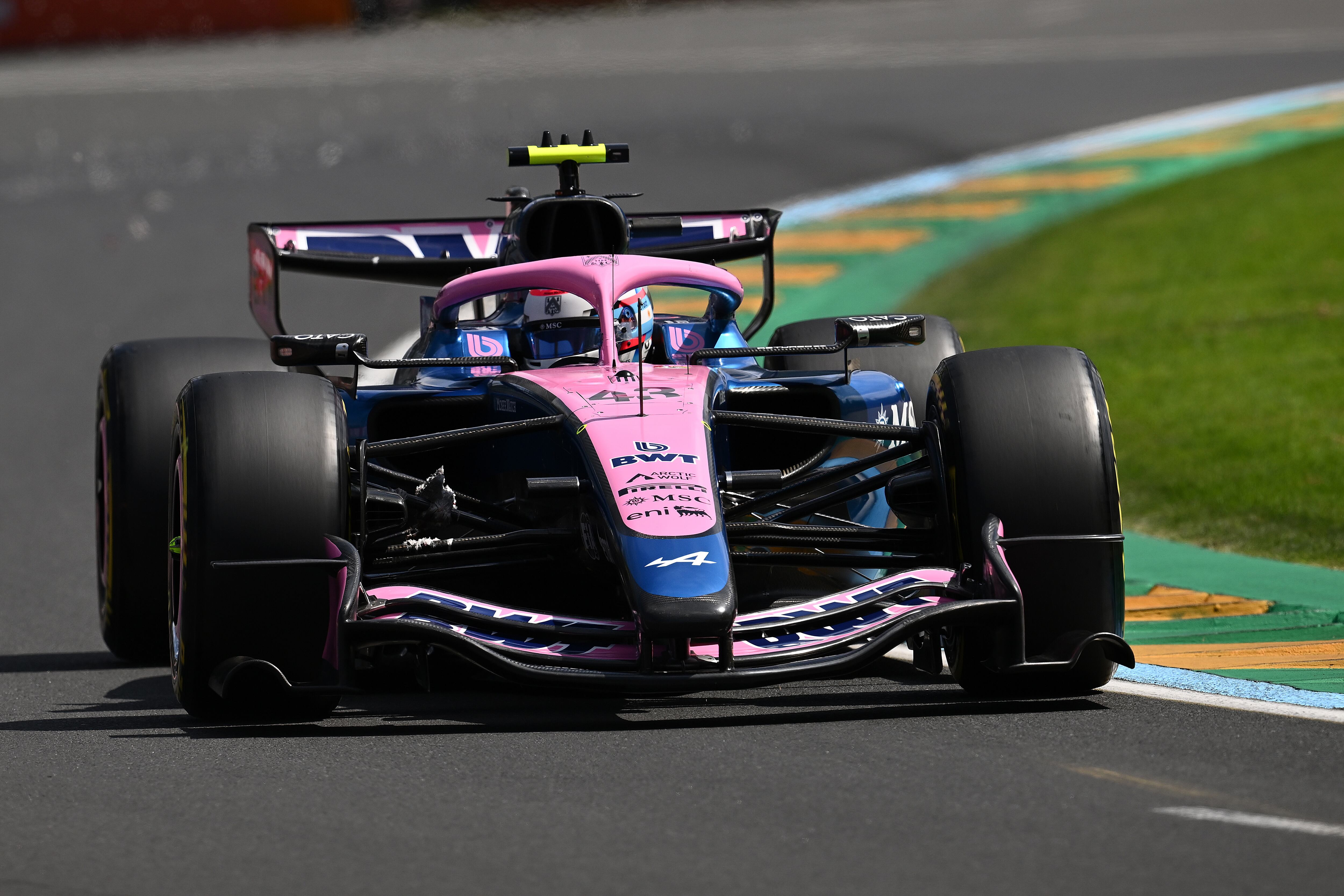 Alpine participó en Australia con un problema aerodinámica que mermó su rendimiento (EFE/EPA/JOEL CARRETT)