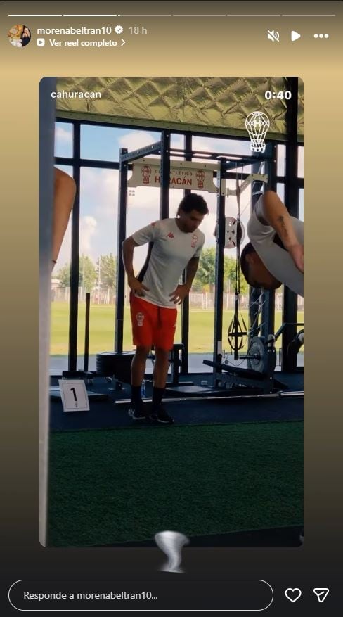 La reacción de Morena Beltrán al video de Huracán por Blondel