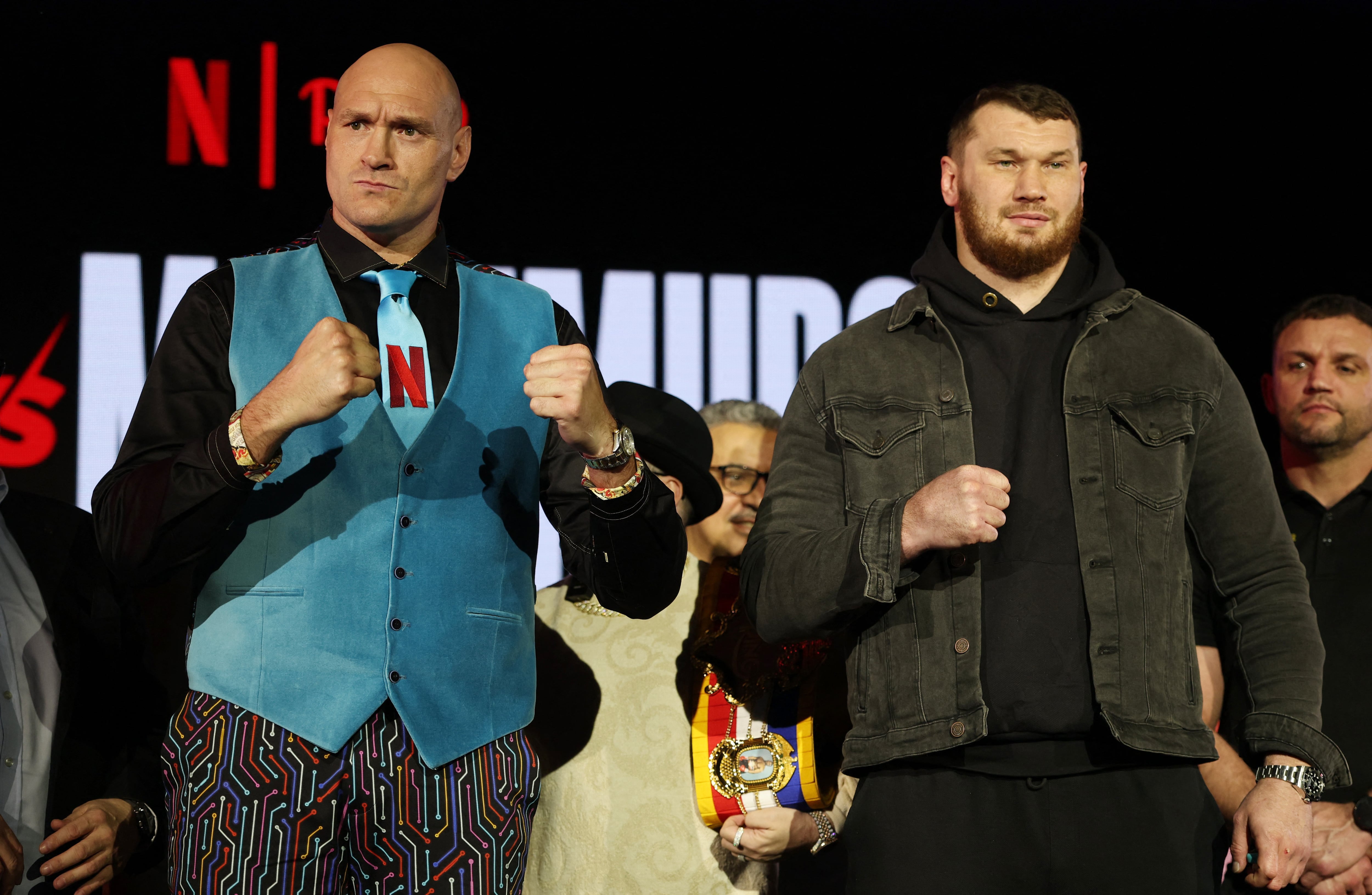 Tyson Fury se enfrentará a Arslanbek Makhmudov (Reuters/John Sibley)