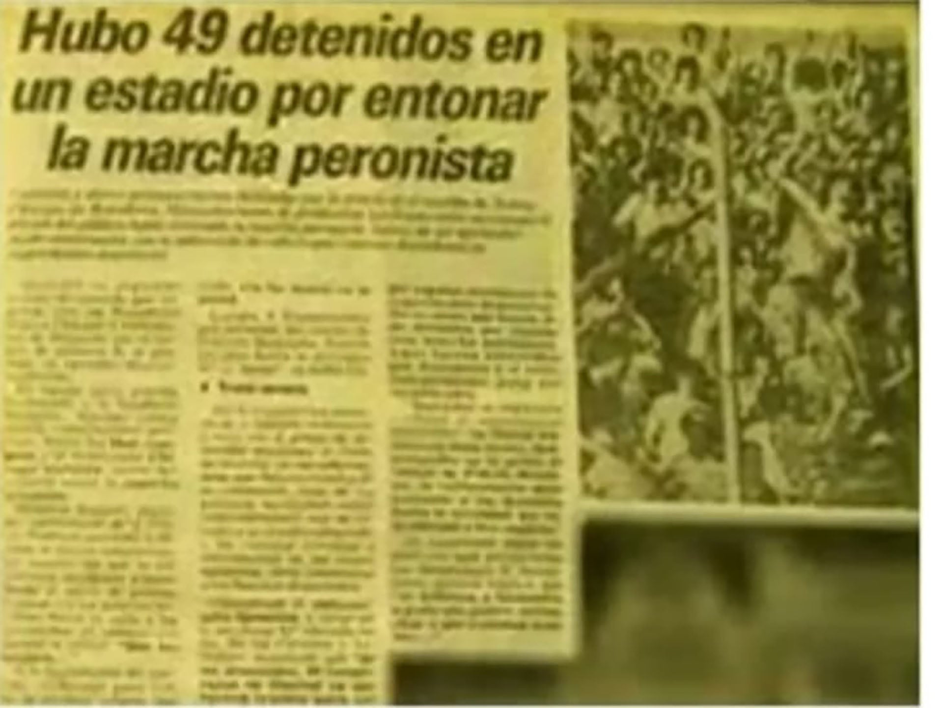 49 hinchas de Chicago fueron detenidos por entonar la marcha peronista