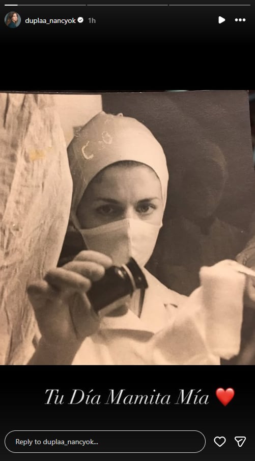 Nancy Dupláa aprovechó para recordar a su mamá, quien falleció el pasado julio