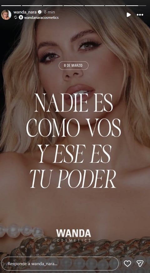 Wanda Nara subió una relfexión por el Día de la Mujer