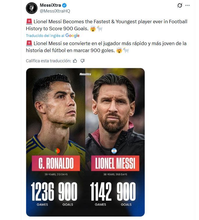 El nuevo récord que alcanzó Lionel Messi con su gol 900