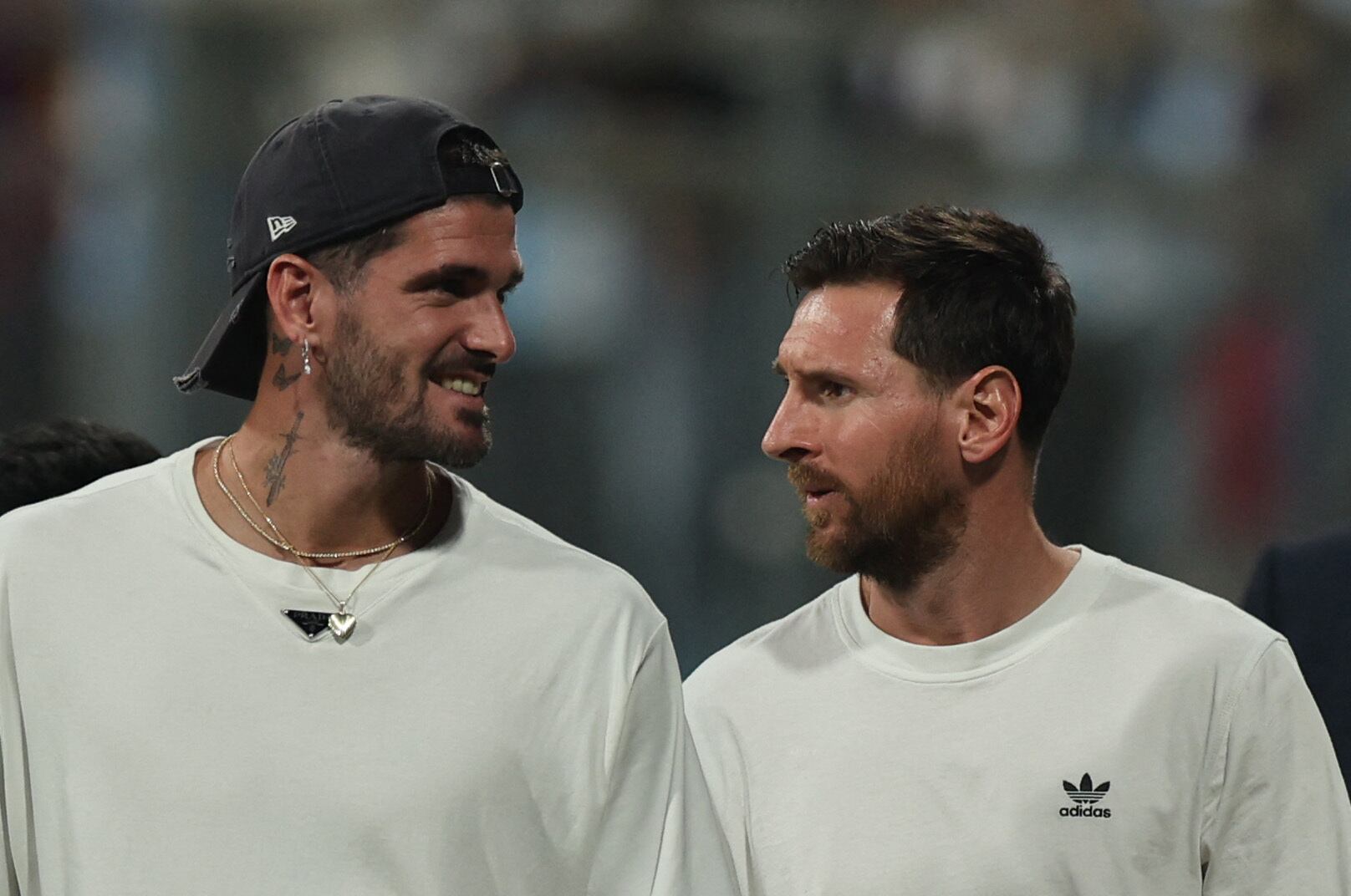 Lionel Messi, Tini Stoessel, Rodrigo de Paul y Susana Giménez comparten set de grabación artístico por primera vez (REUTERS/Francis Mascarenhas)