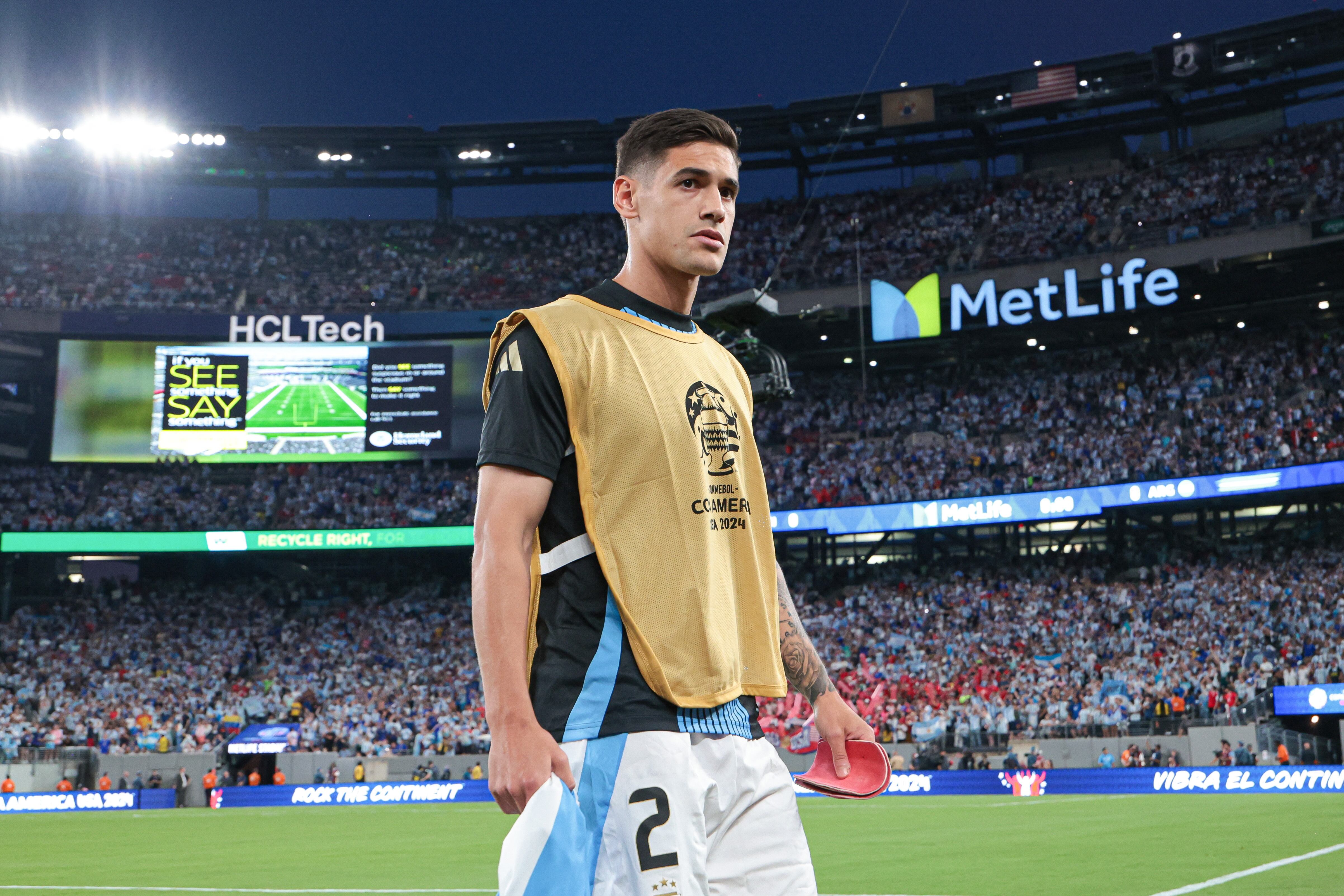 La última participación de Lucas Martínez Quarta con la selección argentina se produjo en la Copa América de 2024 (Mandatory Credit: Vincent Carchietta-USA TODAY Sports)