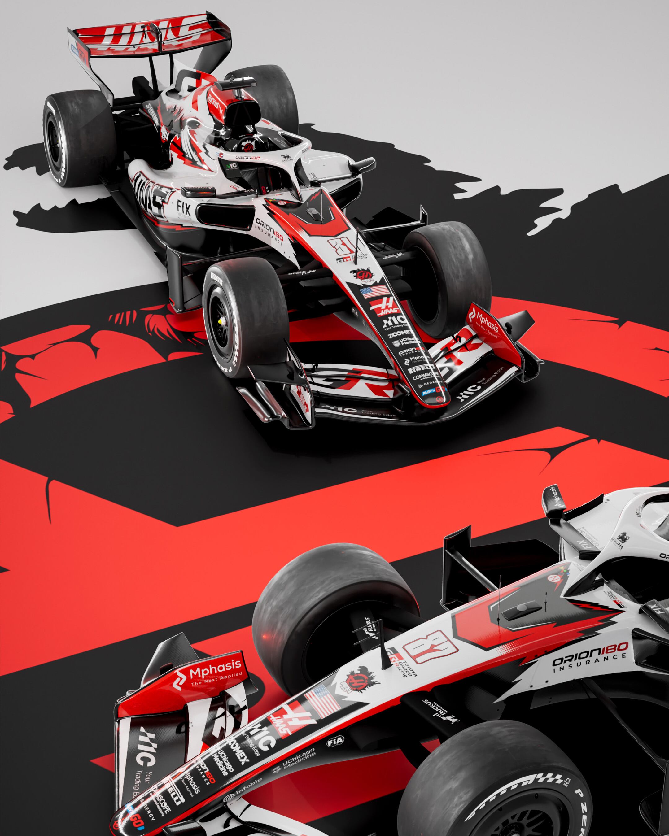 El nuevo diseño que tendrá Haas en su coche para el Gran Premio de Japón de F1 (@HaasF1Team)