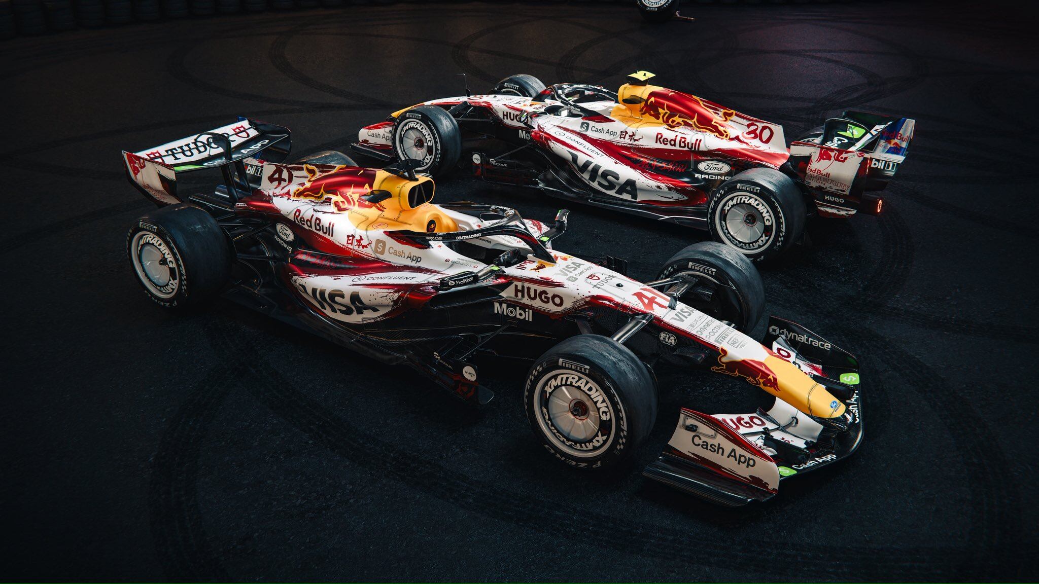 El novedoso diseño de Racing Bulls de su coche para el Gran Premio de Japón (@visacashapprb)