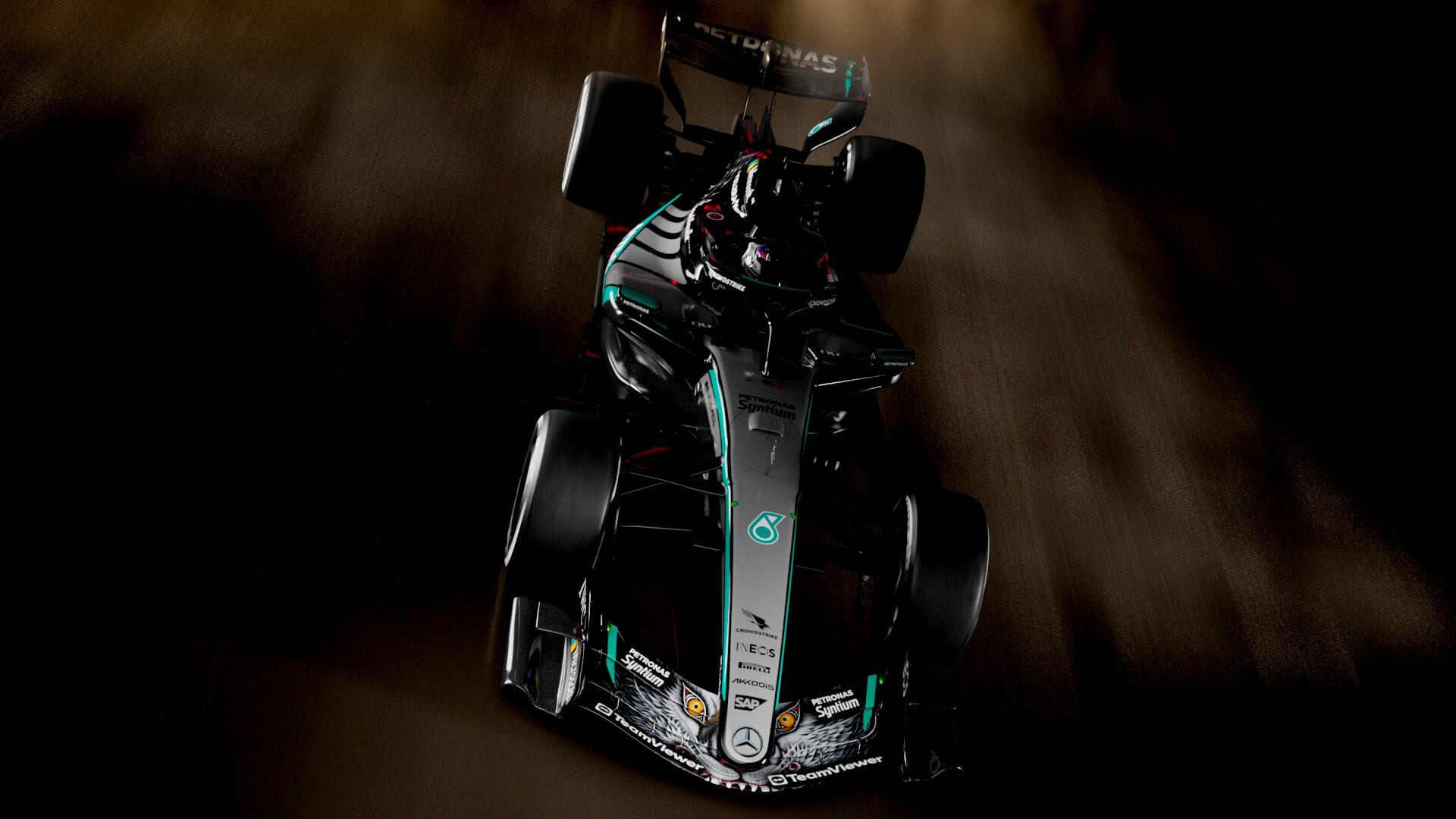El diseño de Mercedes en su coche para el Gran Premio de Japón (@MercedesAMGF1)