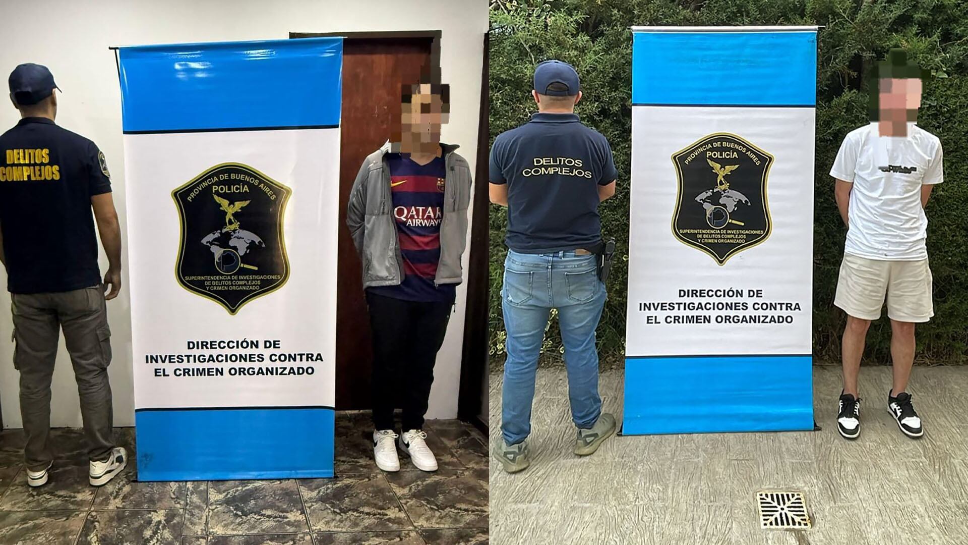 Los hermanos Caamaño tras su arresto