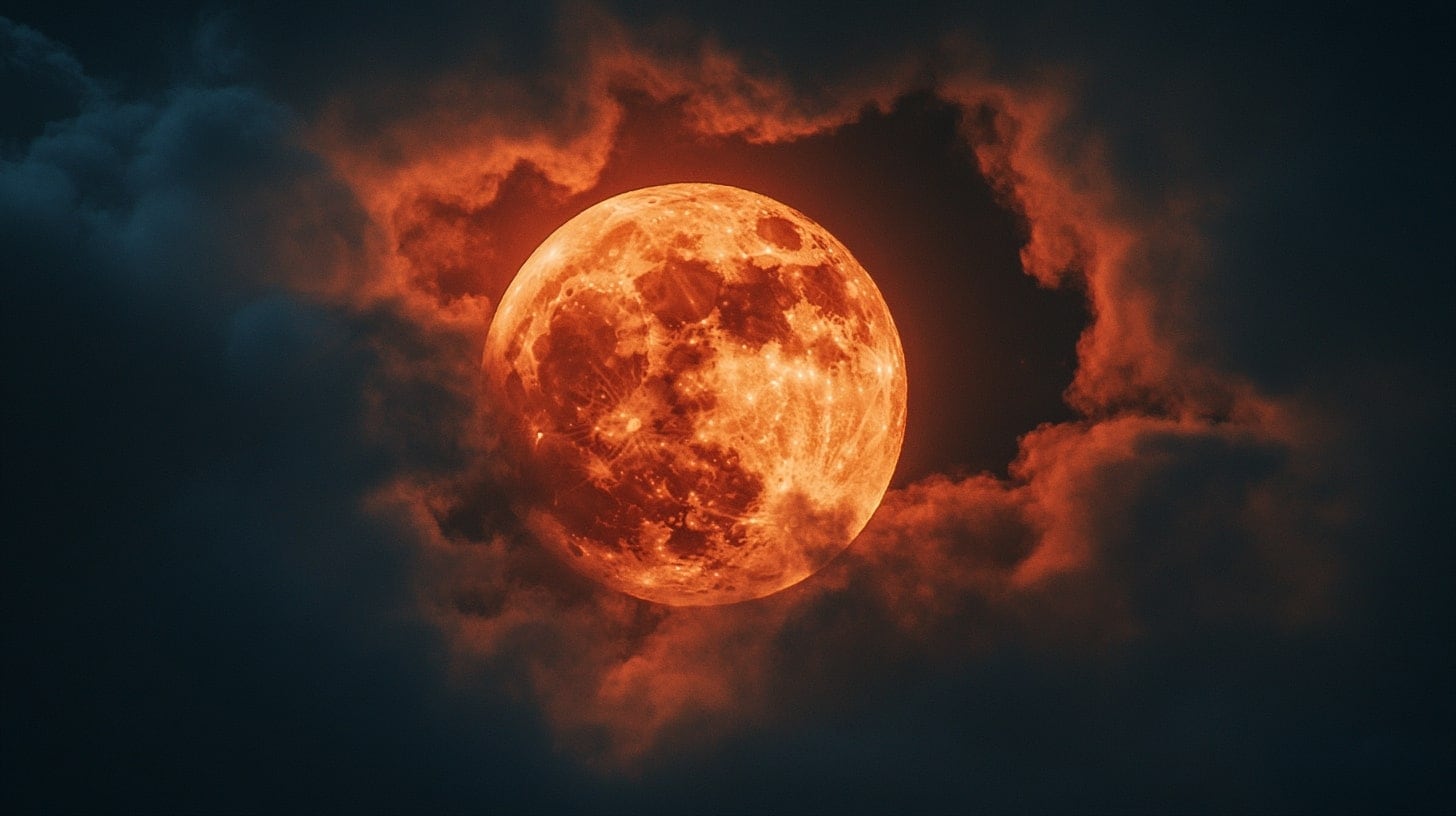 La Luna llena de marzo, conocida como Luna de Gusano, tendrá lugar el 3 de marzo y coincidirá con un eclipse total de Luna (Imagen Ilustrativa Infobae)