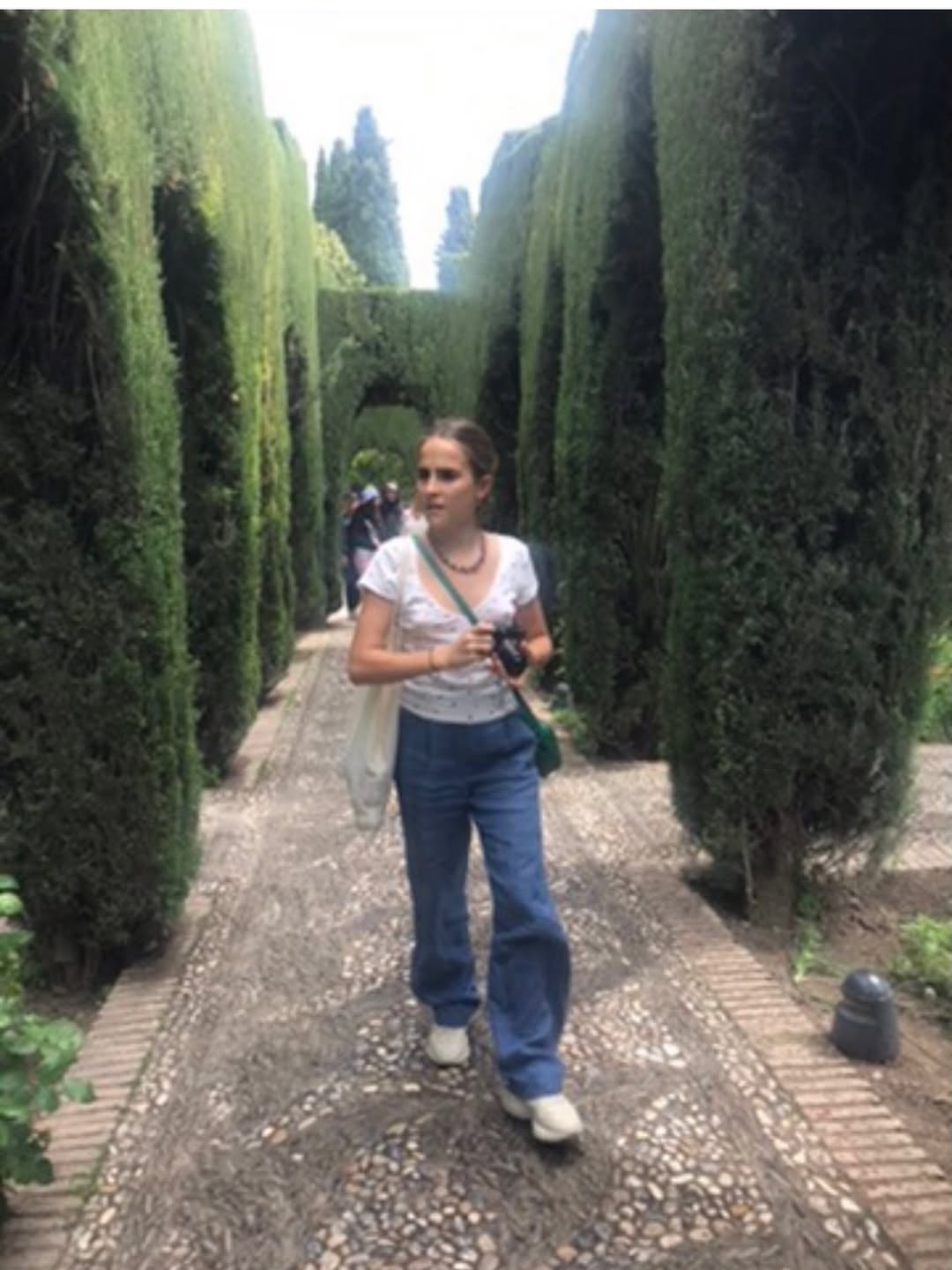 Caminando entre jardines, en un paseo al aire libre