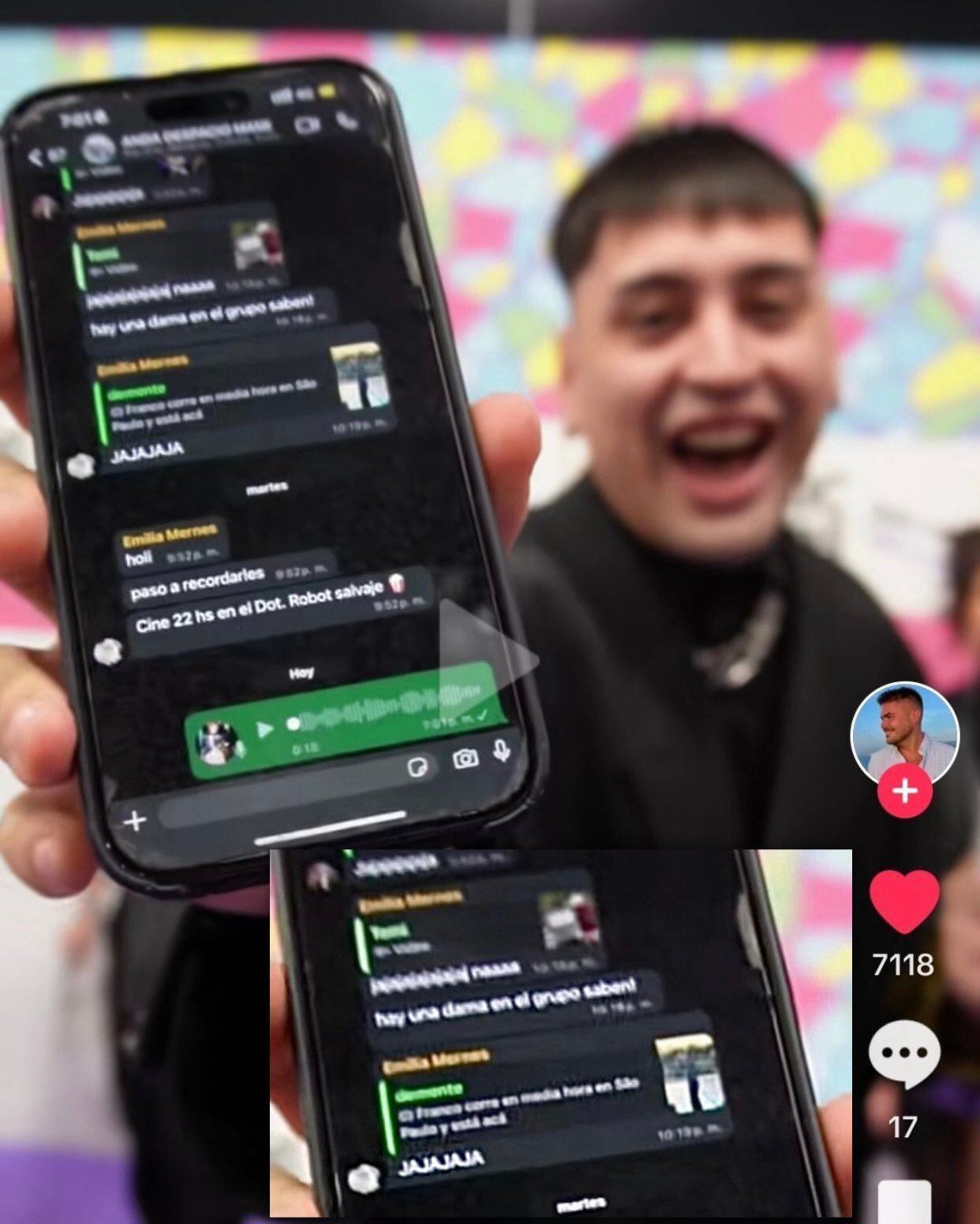 Rumores de chats filtrados, conflictos internos y la exclusión de Becerra de un grupo de WhatsApp incrementaron las versiones de quiebre definitivo (Captura de video/Tik Tok)