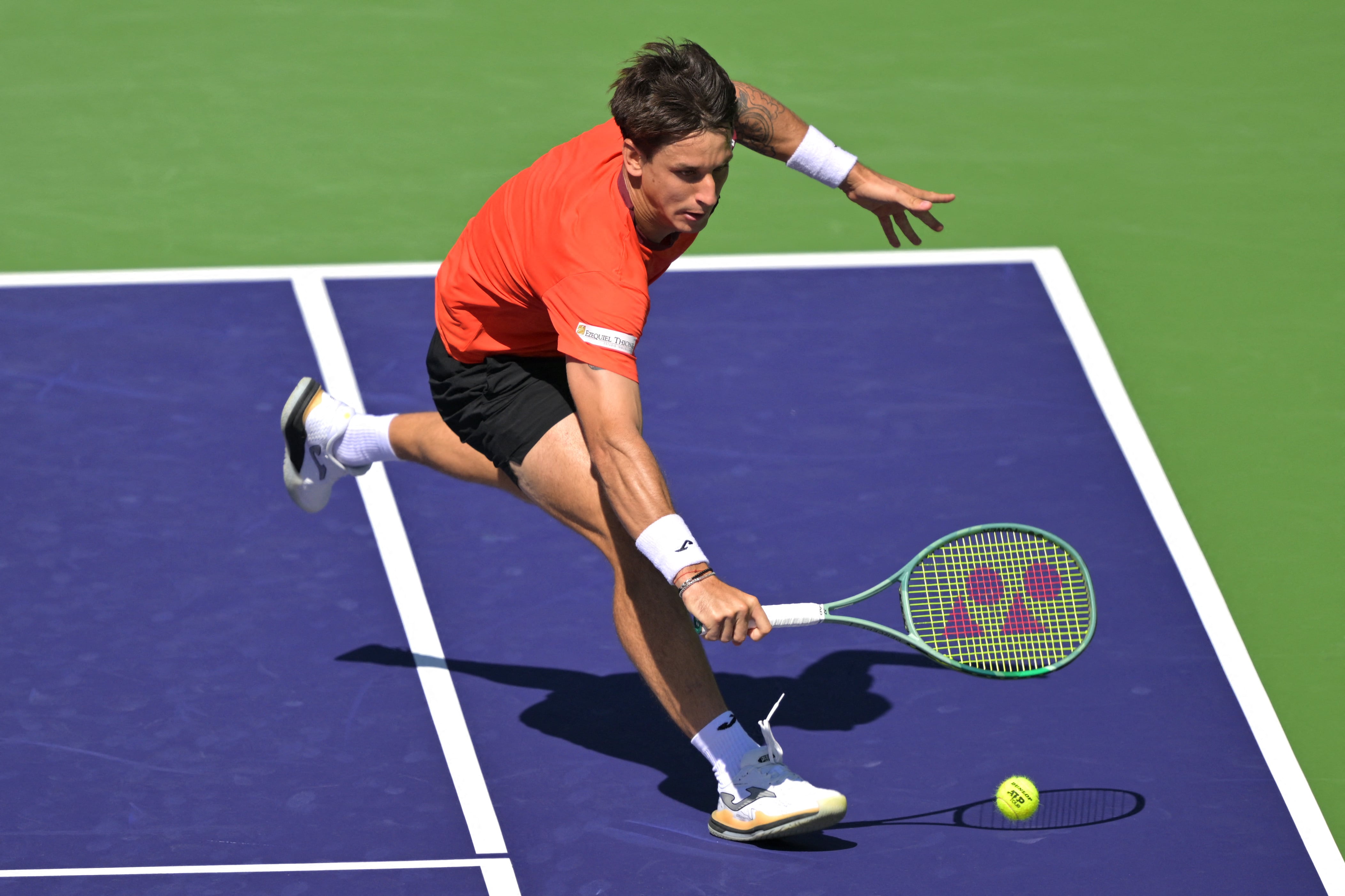 Camilo Ugo Carabelli tuvo un sólido estreno en Indian Wells (Fuente: Reuters)