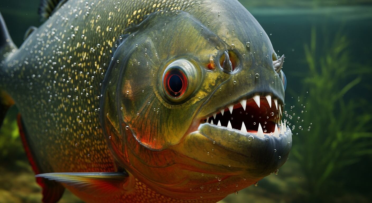 Las vocalizaciones de las pirañas funcionan como un sistema de comunicación social clave para la convivencia en el cardumen (Imagen Ilustrativa Infobae)