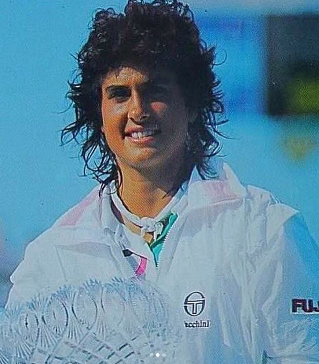Gabriela Sabatini en la edición 1989 del Miami Open (Fuente: Instagram / @sabatinigaby)