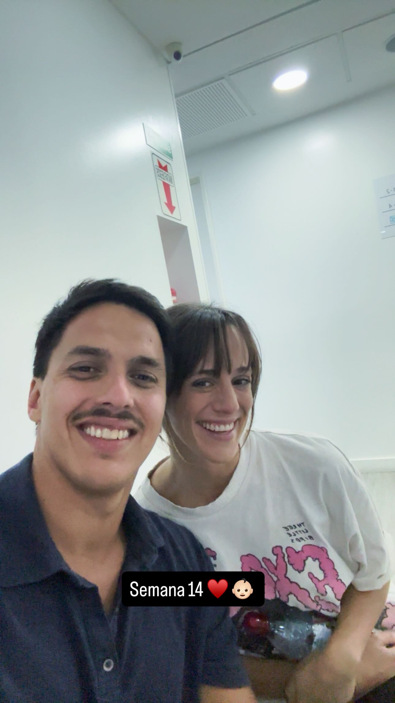 Mica y Tomás celebraron la semana 14 del embarazo (Instagram)