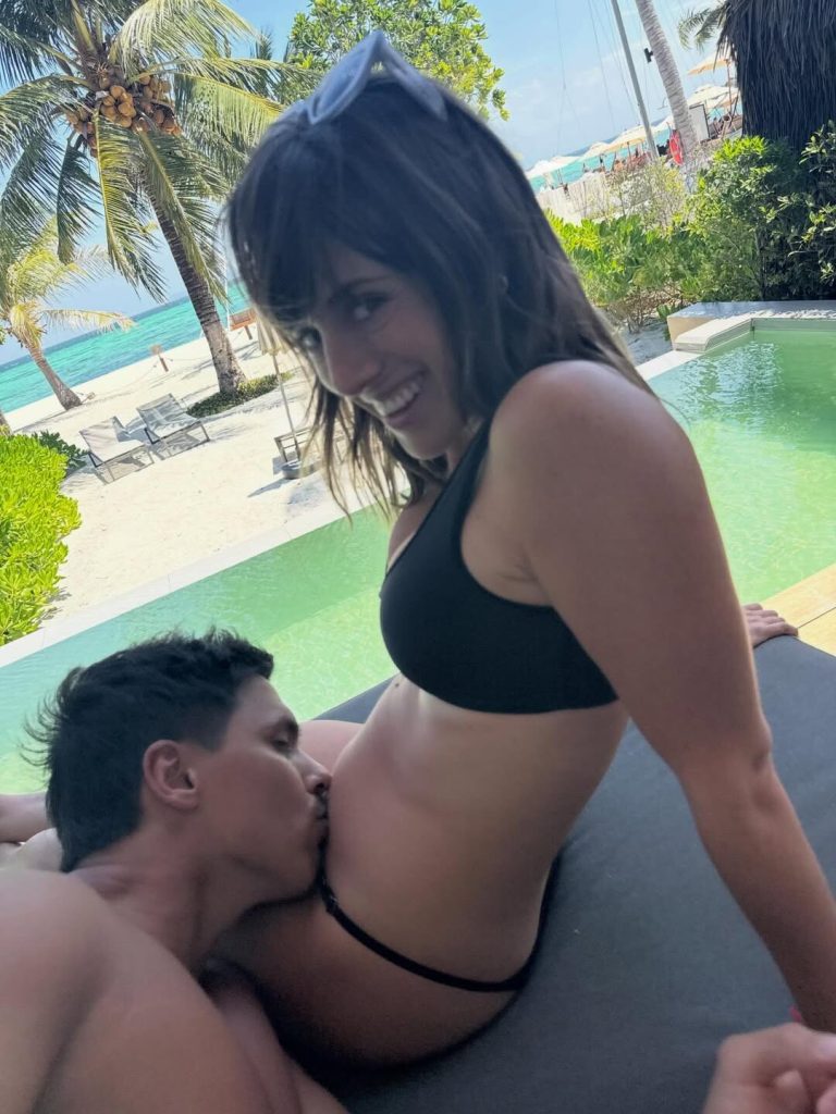 Mica Lapegüe mostró el emotivo momento en el que la familia de su novio se enteró de su embarazo: “Lloro”