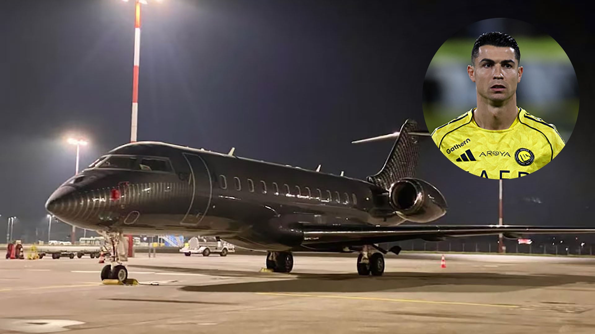 El jet privado de Cristiano Ronaldo realizó un viaje a Madrid desde Riad y este martes regresó a Arabia Saudita
