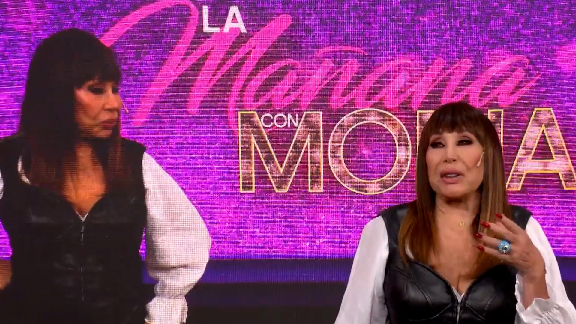 La reconocida artista y empresaria Moria Casán presenta su programa televisivo