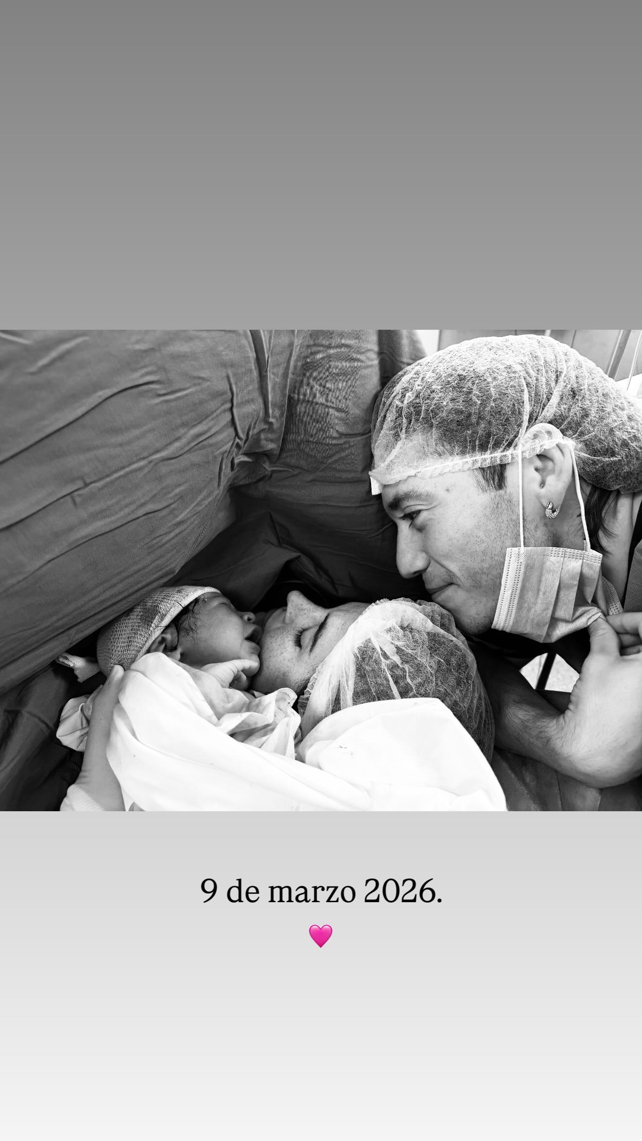 Nació Justina, la hija de Paulo Londra y Martina Quetglas (Instagram)