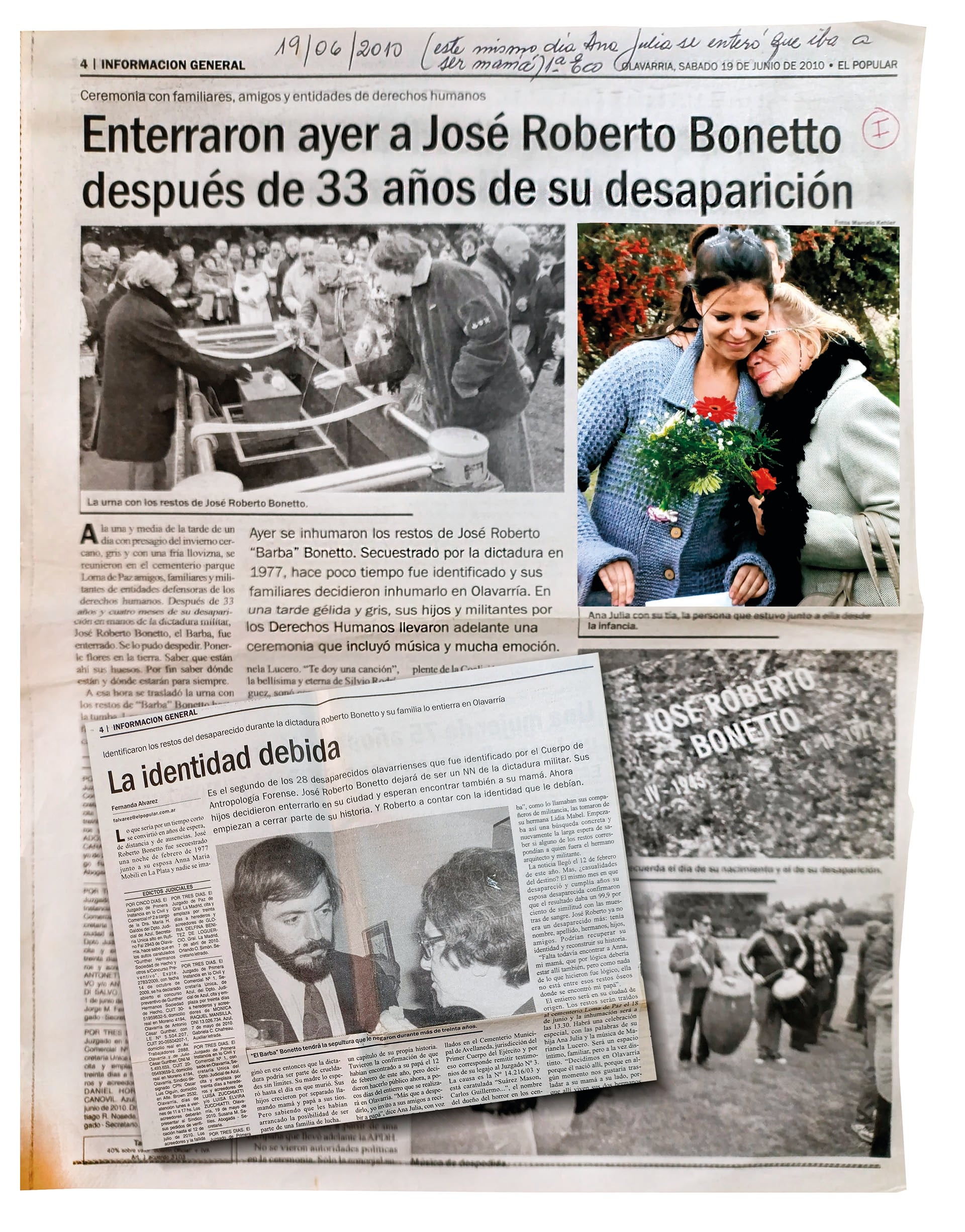 Recortes que testimonian la historia