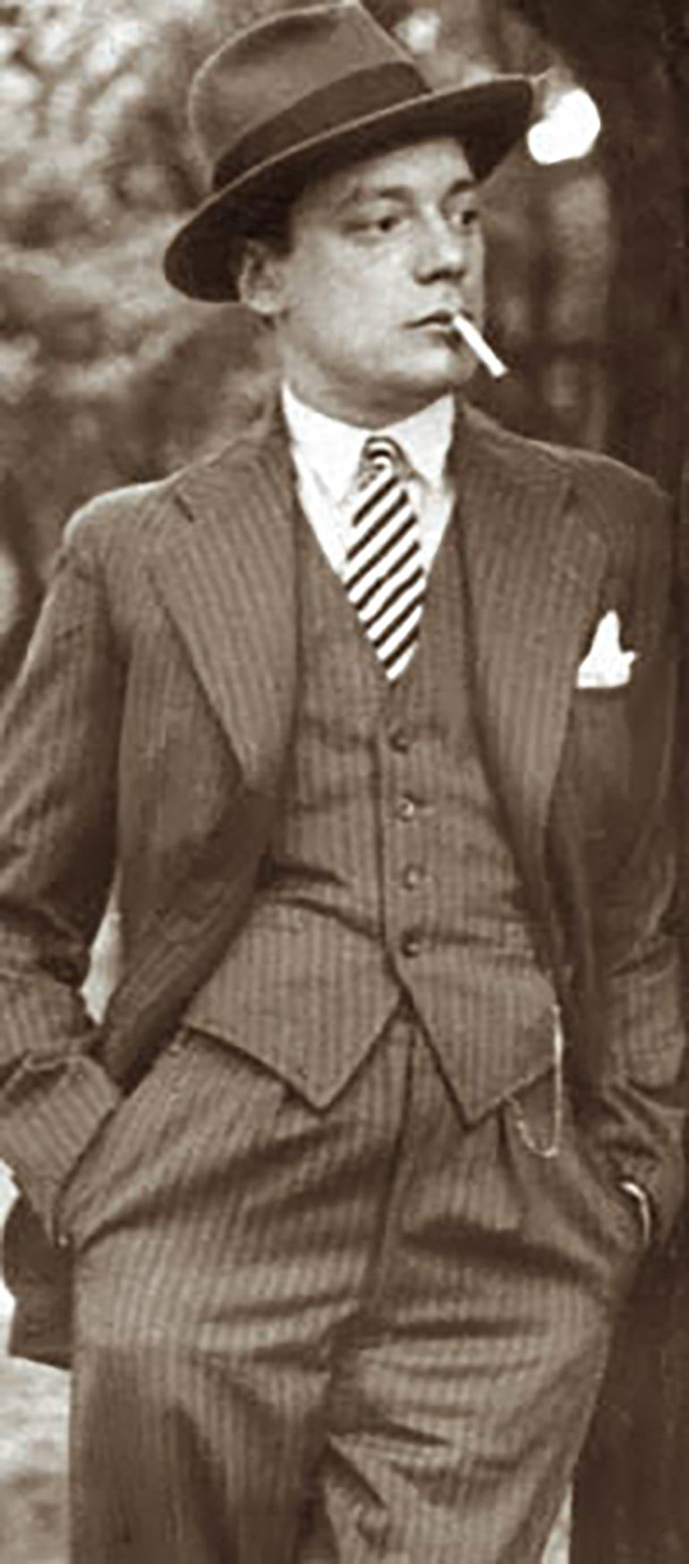 El poeta en su juventud (Gentileza familia Olivari)