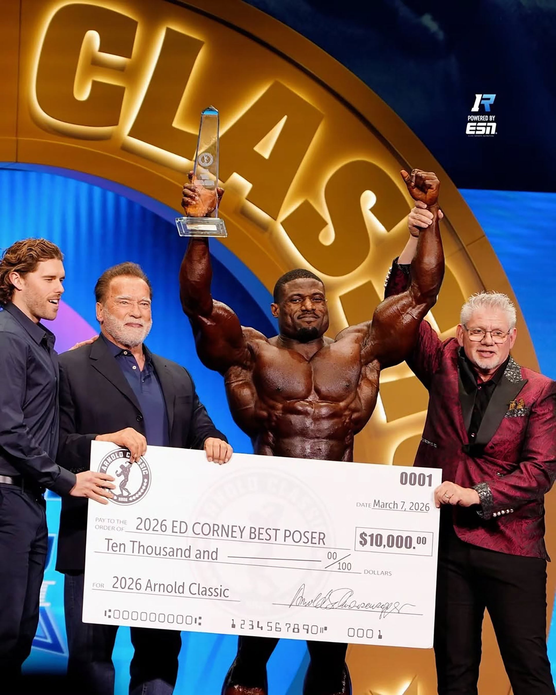 El desempeño de Andrew Jacked en el Arnold Classic evidencia la importancia de una rutina de posado bien elaborada para lograr el éxito (@andrewjacked)