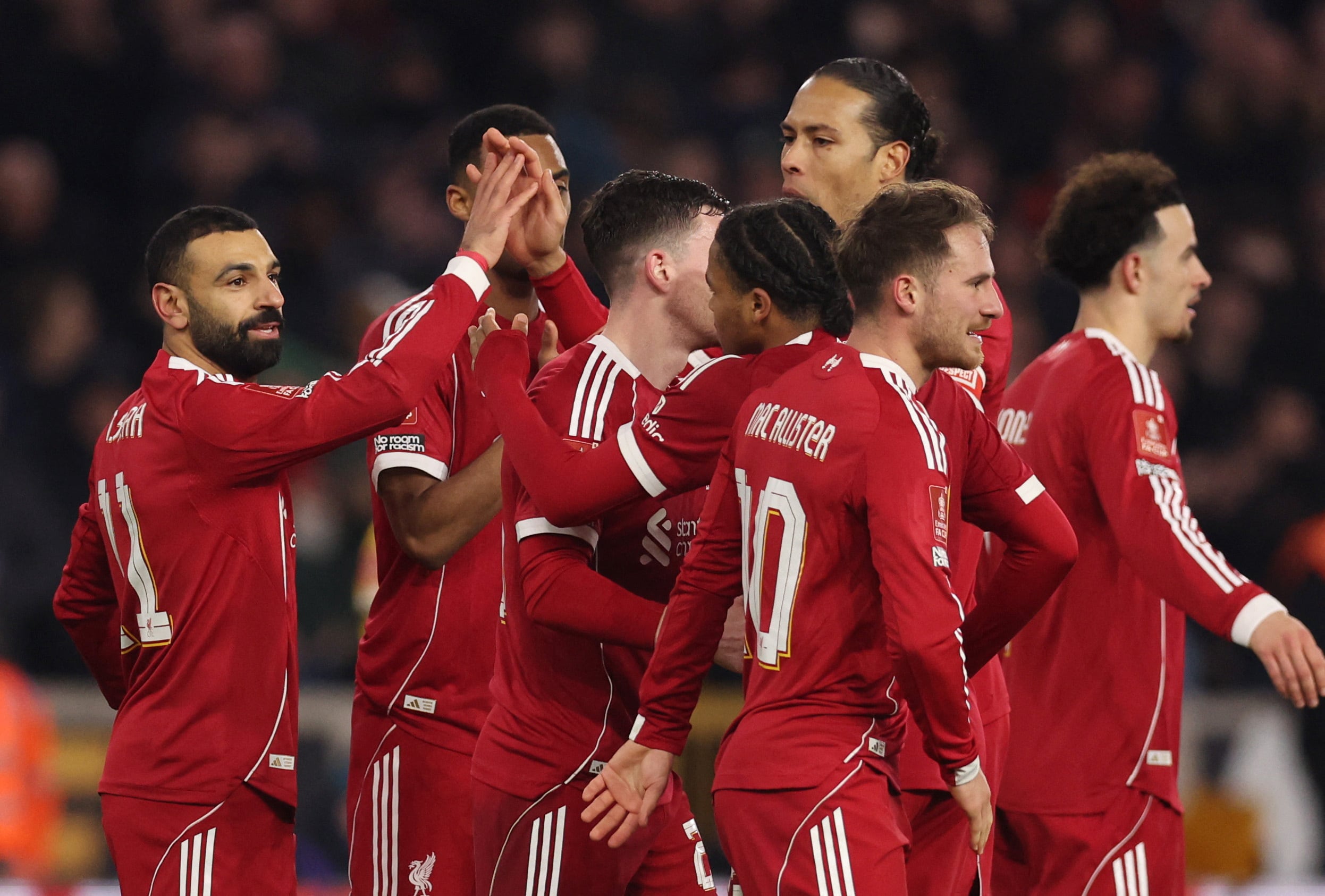 El Liverpool se impuso 3-1 con goles de Robertson, Salah y Jones (REUTERS/Chris Radburn)